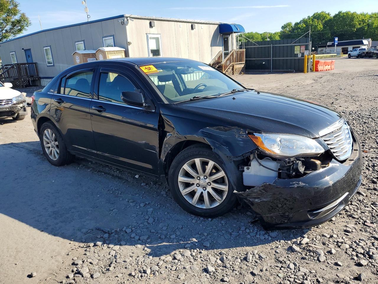 2012 Chrysler 200 Touring Black vin: 1C3CCBBB1CN120366
