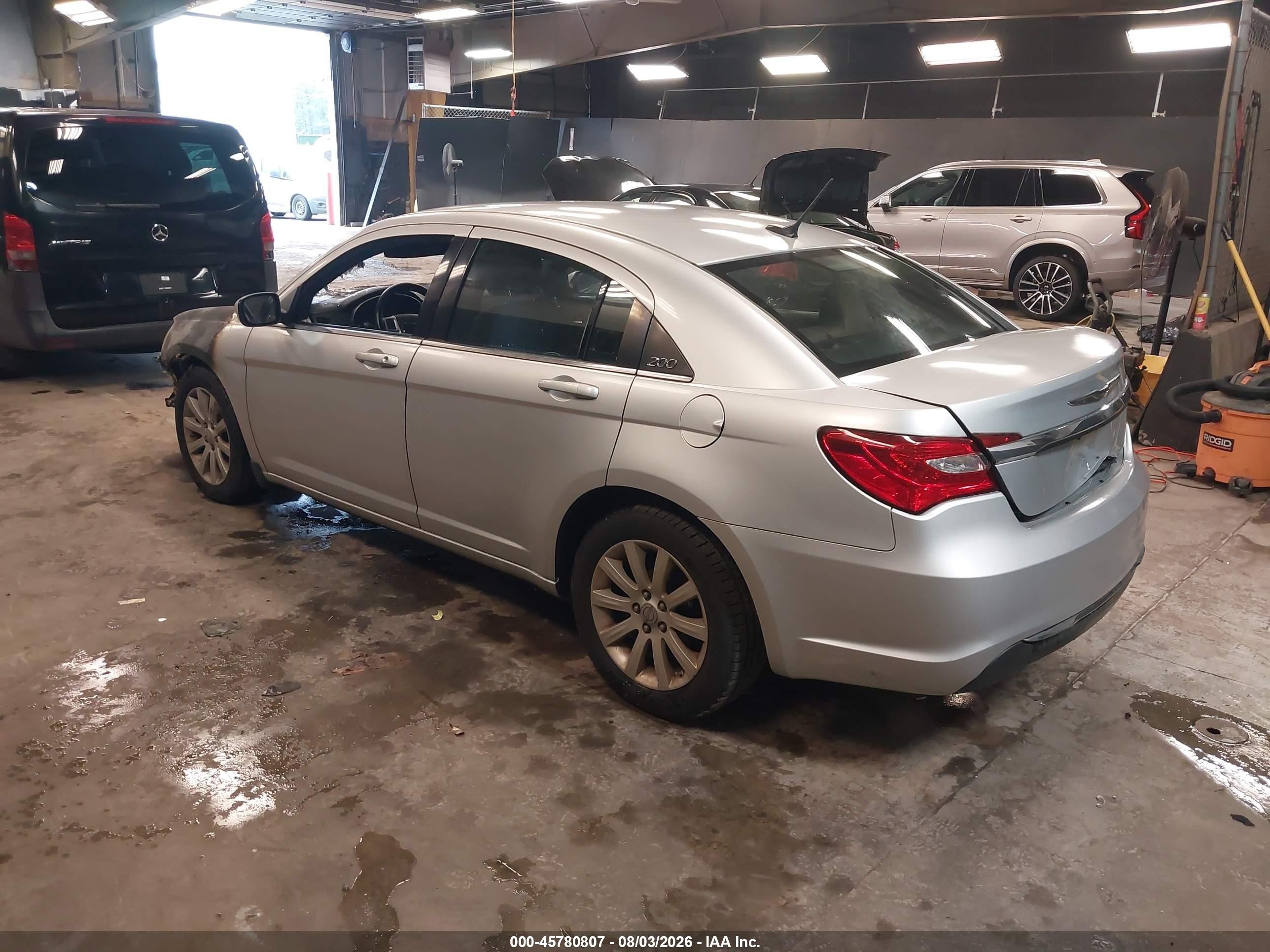 2012 Chrysler 200 Touring Gray vin: 1C3CCBBB1CN129665