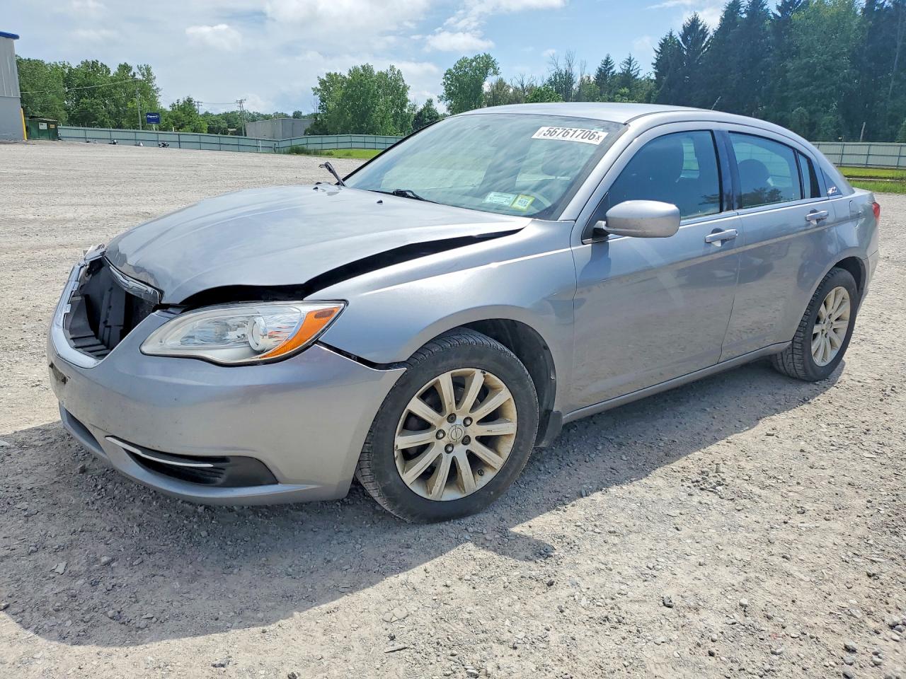 2013 Chrysler 200 Touring Silver vin: 1C3CCBBB1DN579558