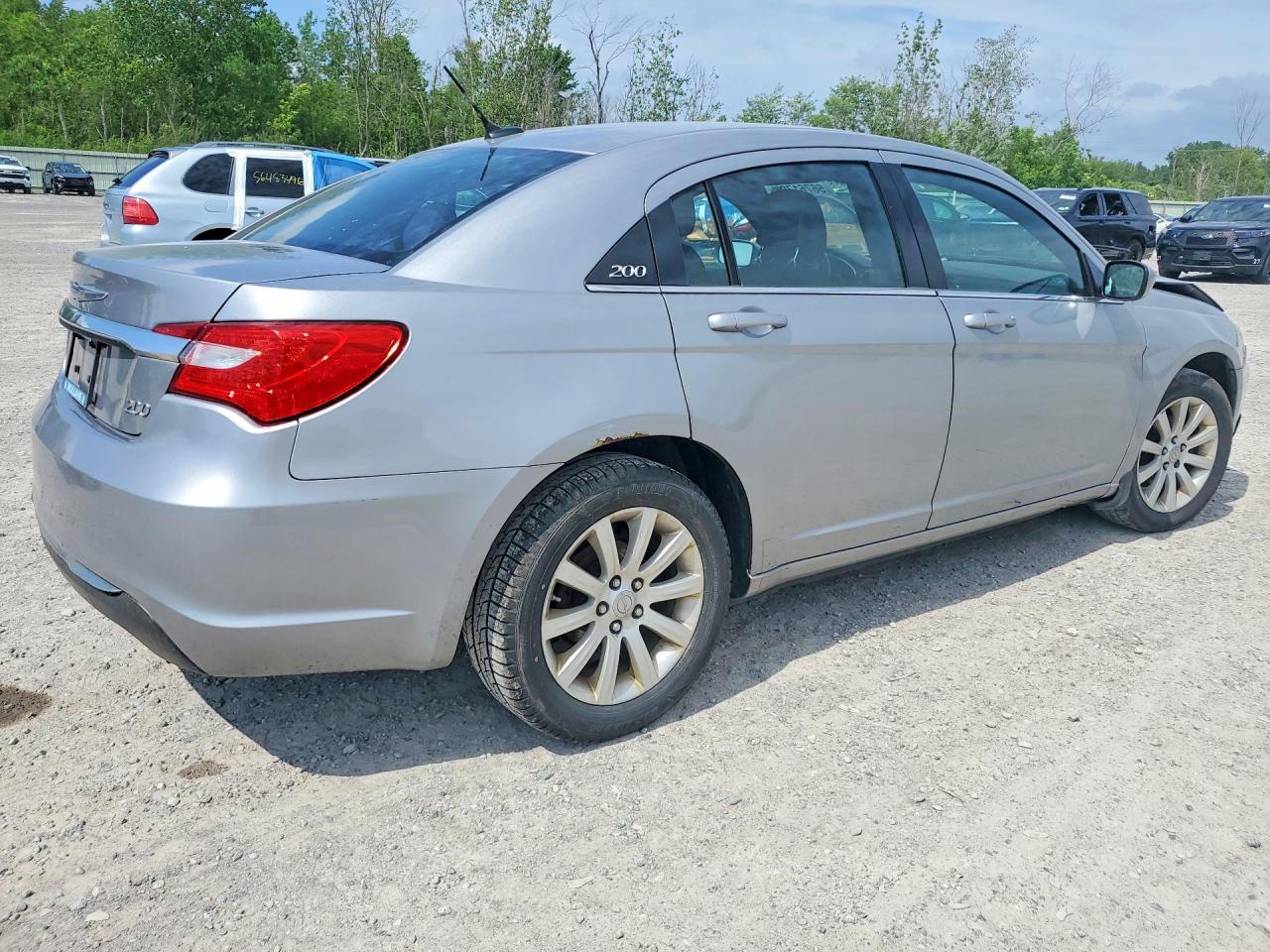 2013 Chrysler 200 Touring Silver vin: 1C3CCBBB1DN579558