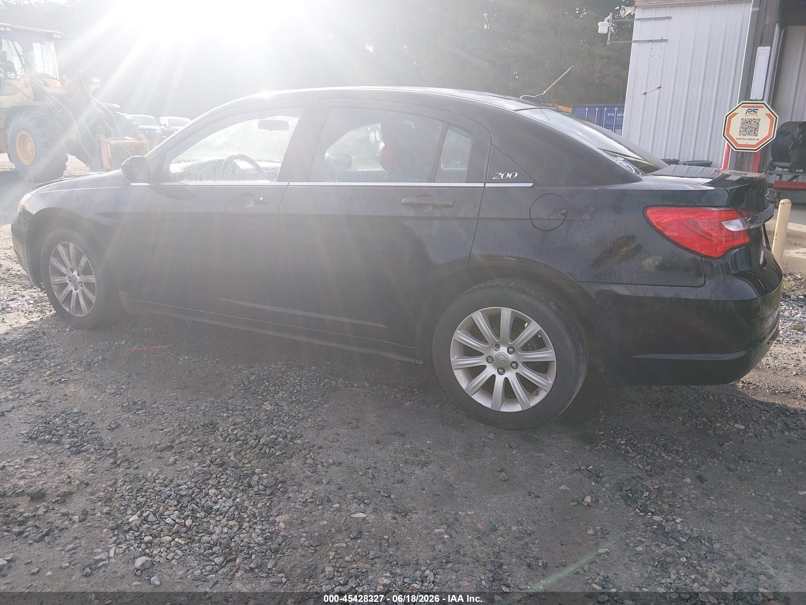 2013 Chrysler 200 Touring Black vin: 1C3CCBBB1DN597557
