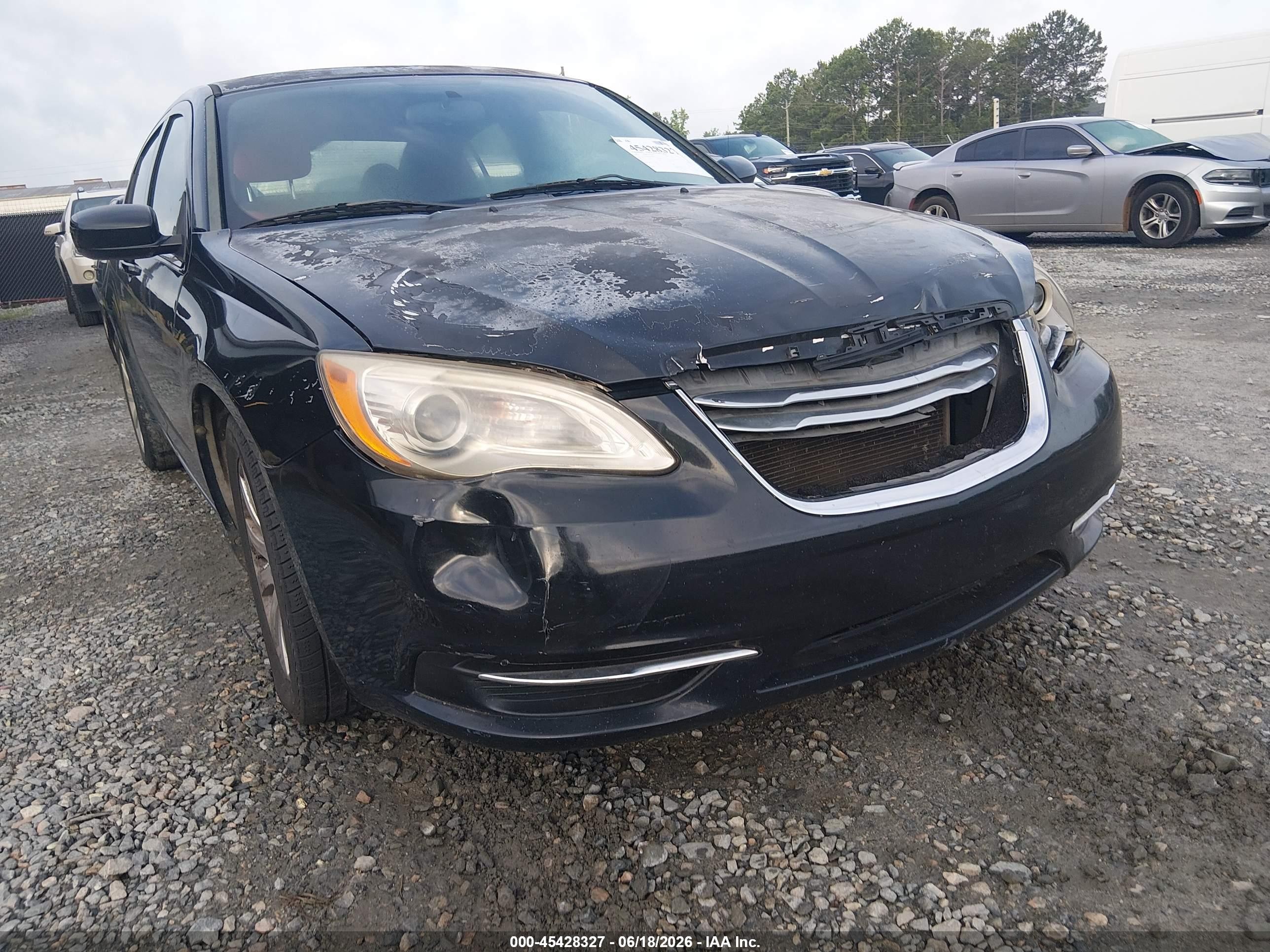 2013 Chrysler 200 Touring Black vin: 1C3CCBBB1DN597557