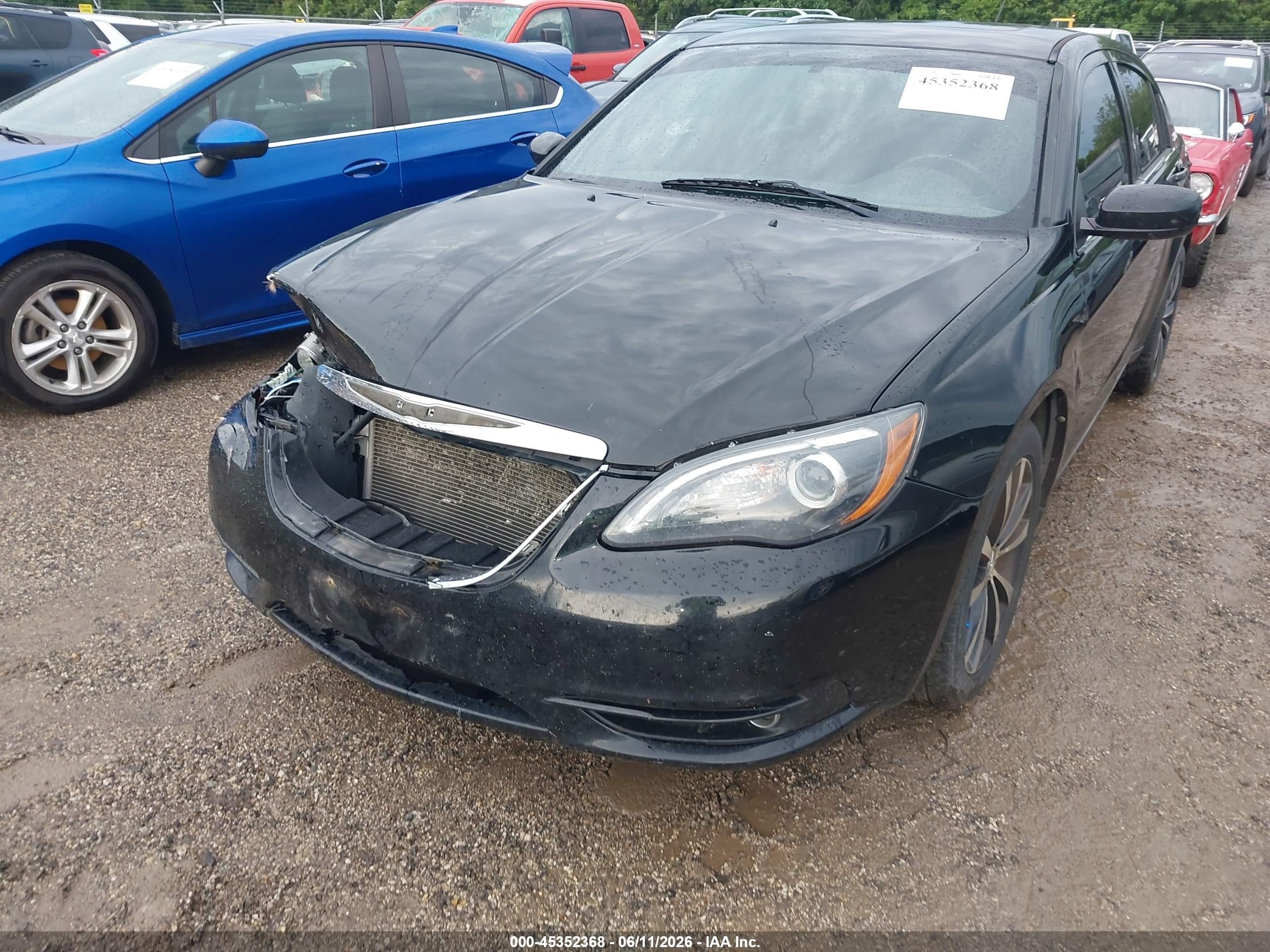 2013 Chrysler 200 Touring Black vin: 1C3CCBBB1DN699702