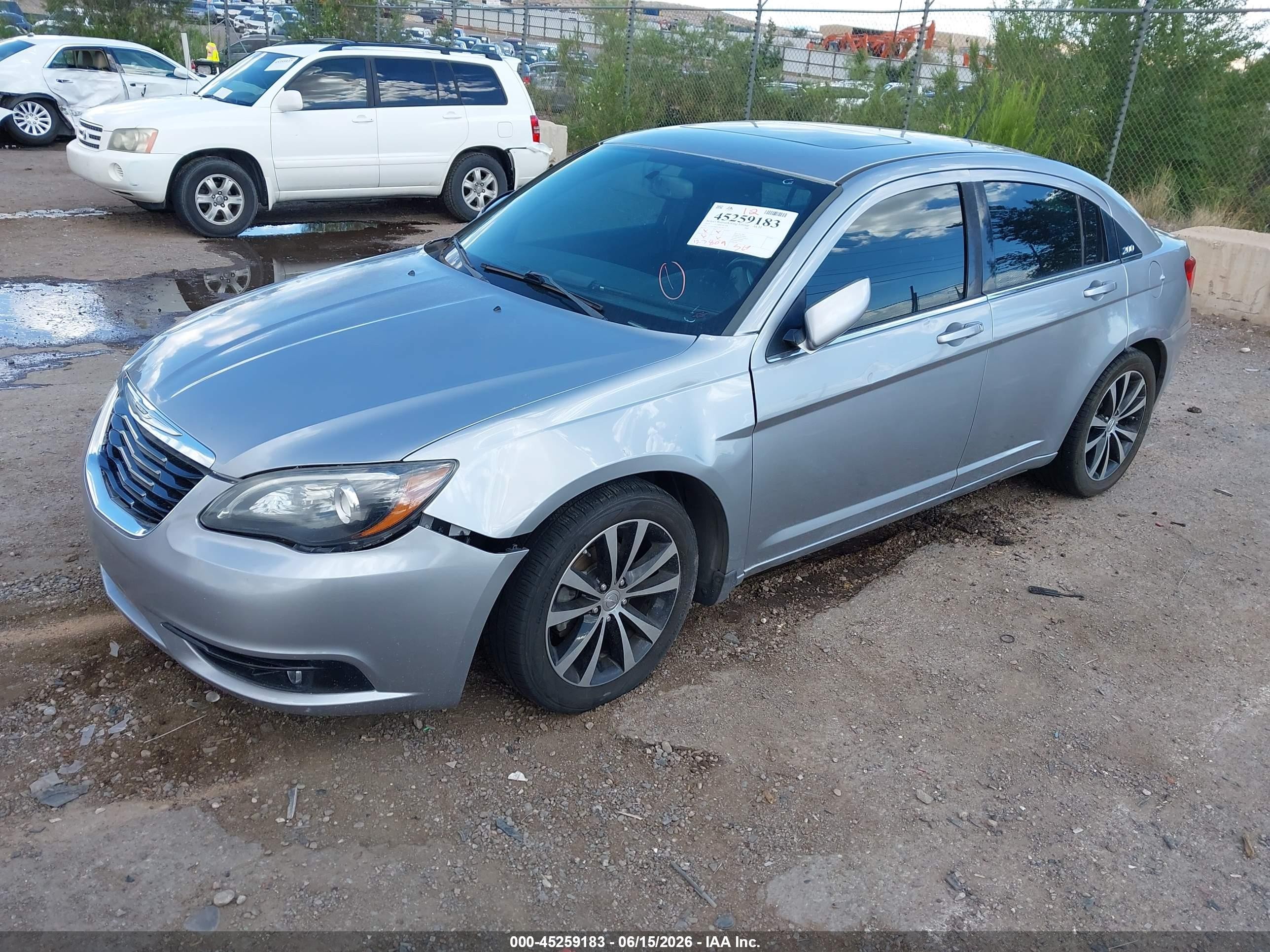 2014 Chrysler 200 Touring Silver vin: 1C3CCBBB2EN159017