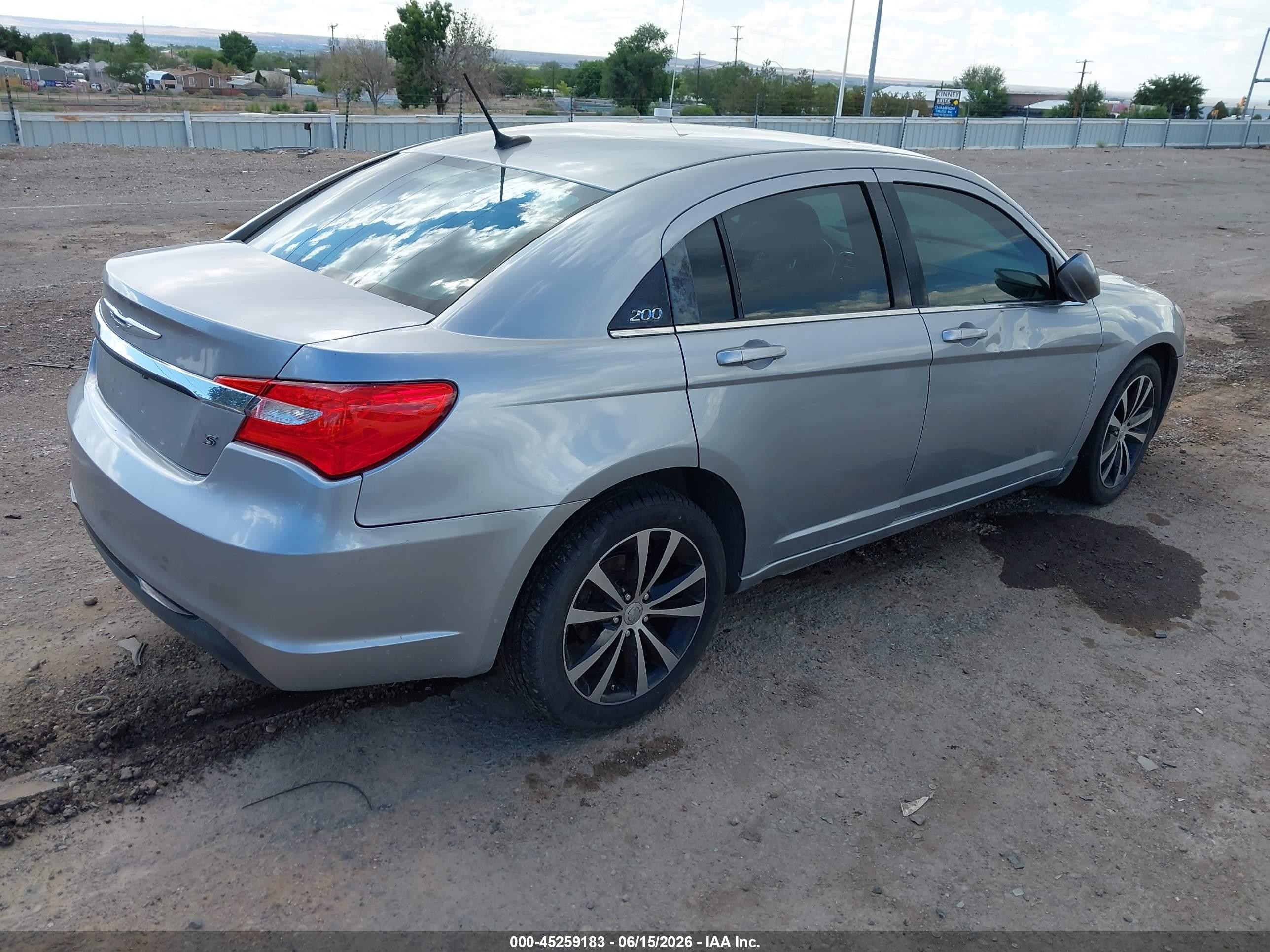 2014 Chrysler 200 Touring Silver vin: 1C3CCBBB2EN159017
