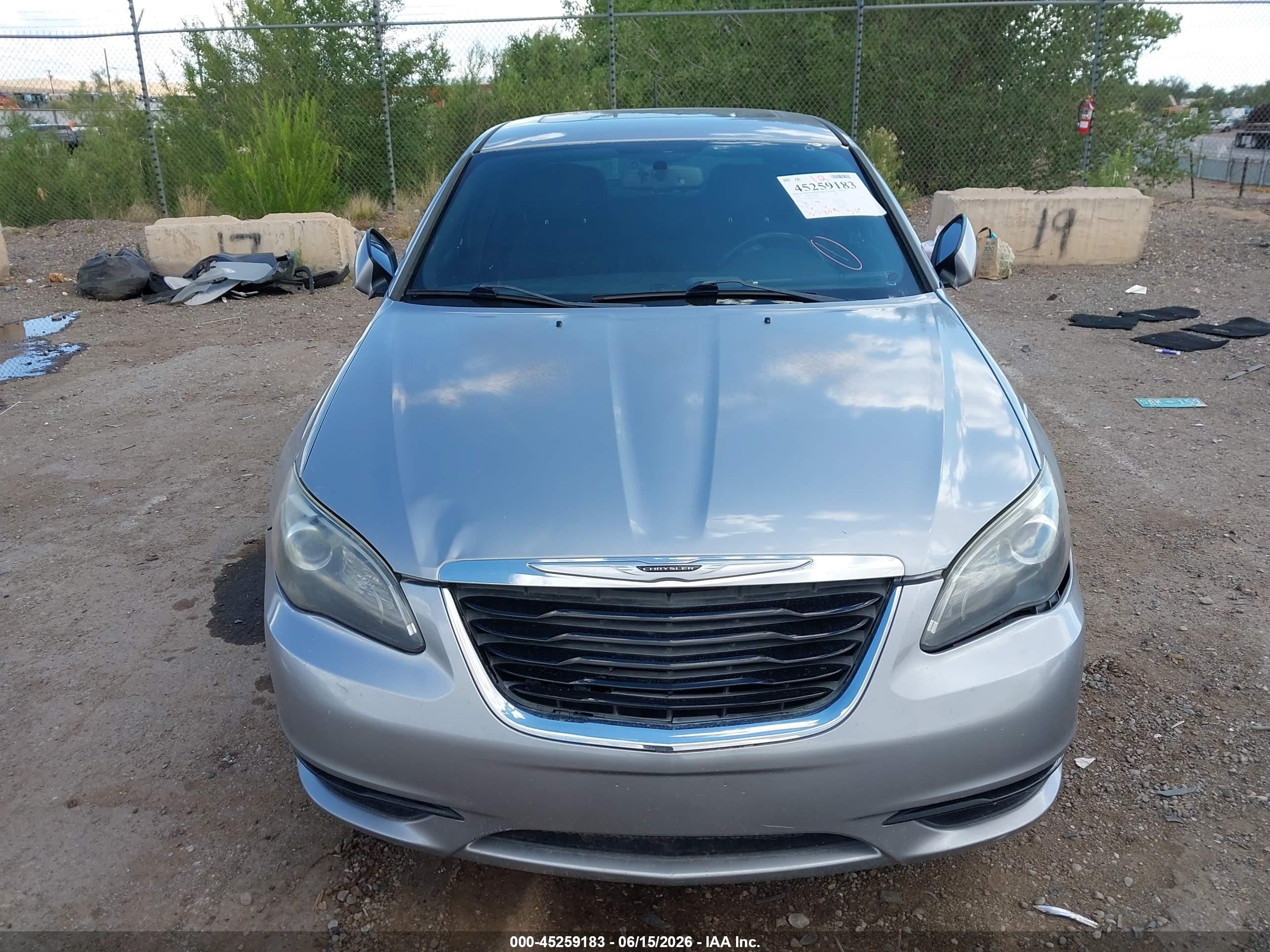 2014 Chrysler 200 Touring Silver vin: 1C3CCBBB2EN159017