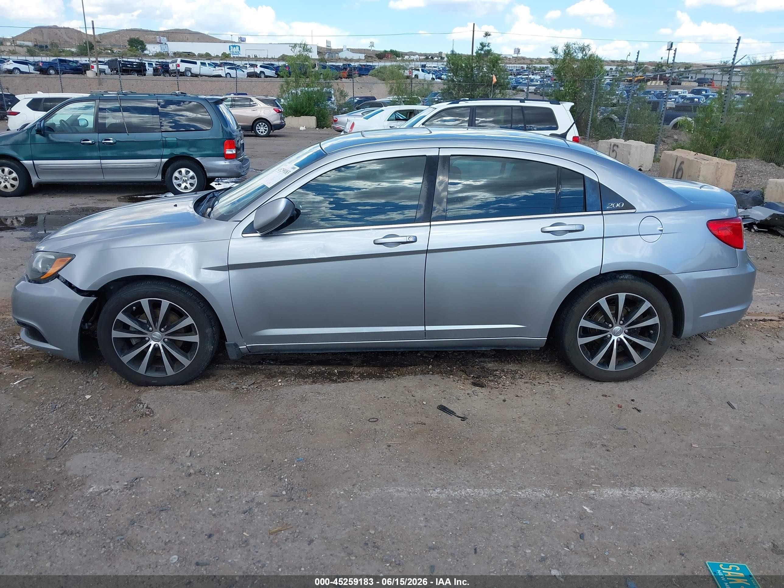 2014 Chrysler 200 Touring Silver vin: 1C3CCBBB2EN159017