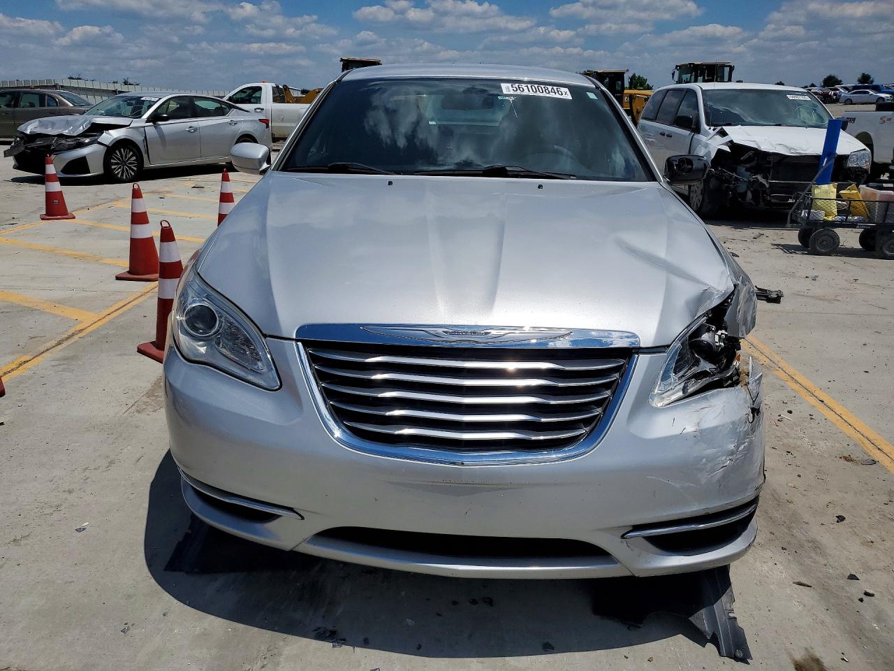 2012 Chrysler 200 Touring Silver vin: 1C3CCBBB3CN181461