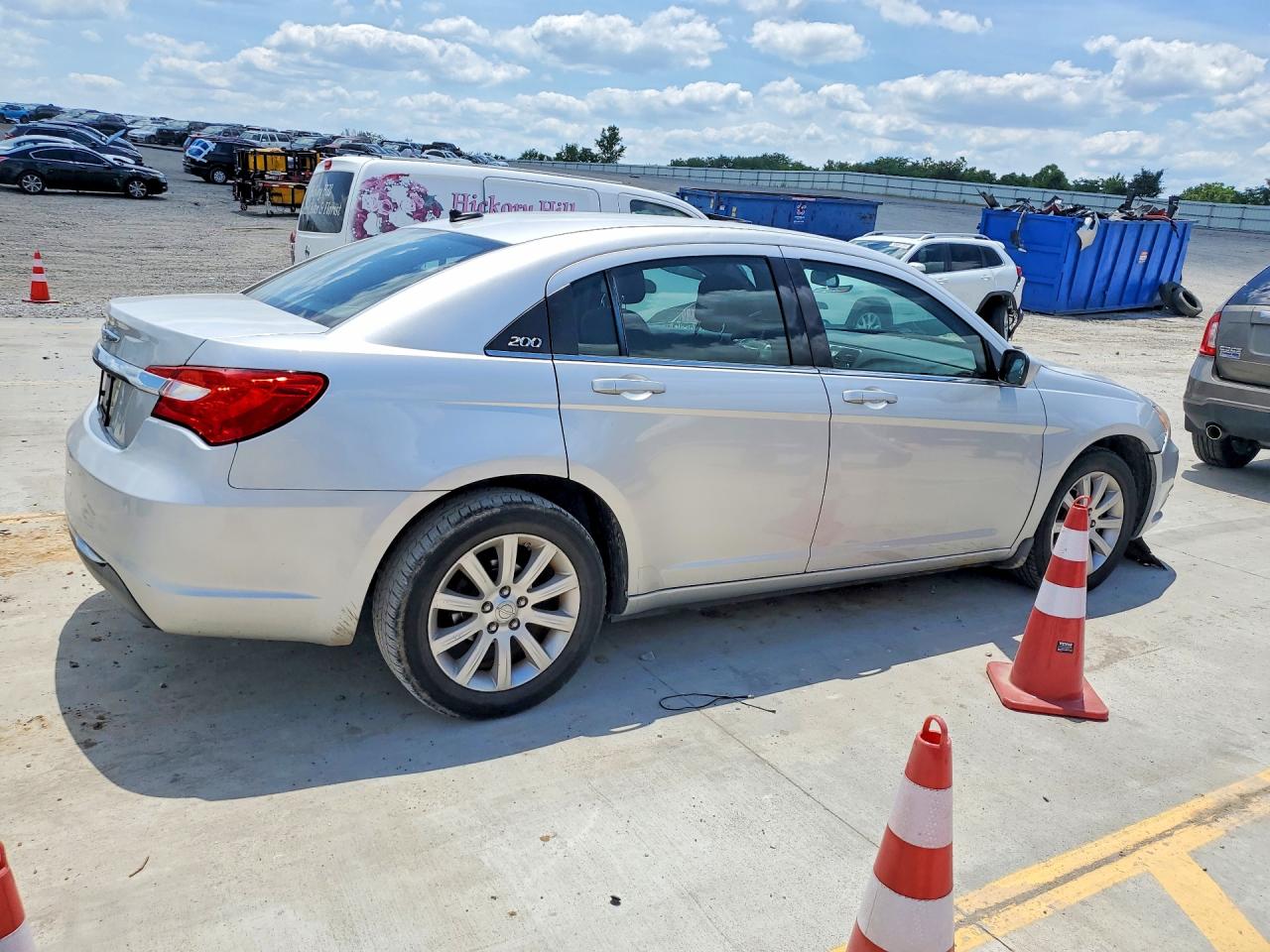 2012 Chrysler 200 Touring Silver vin: 1C3CCBBB3CN181461