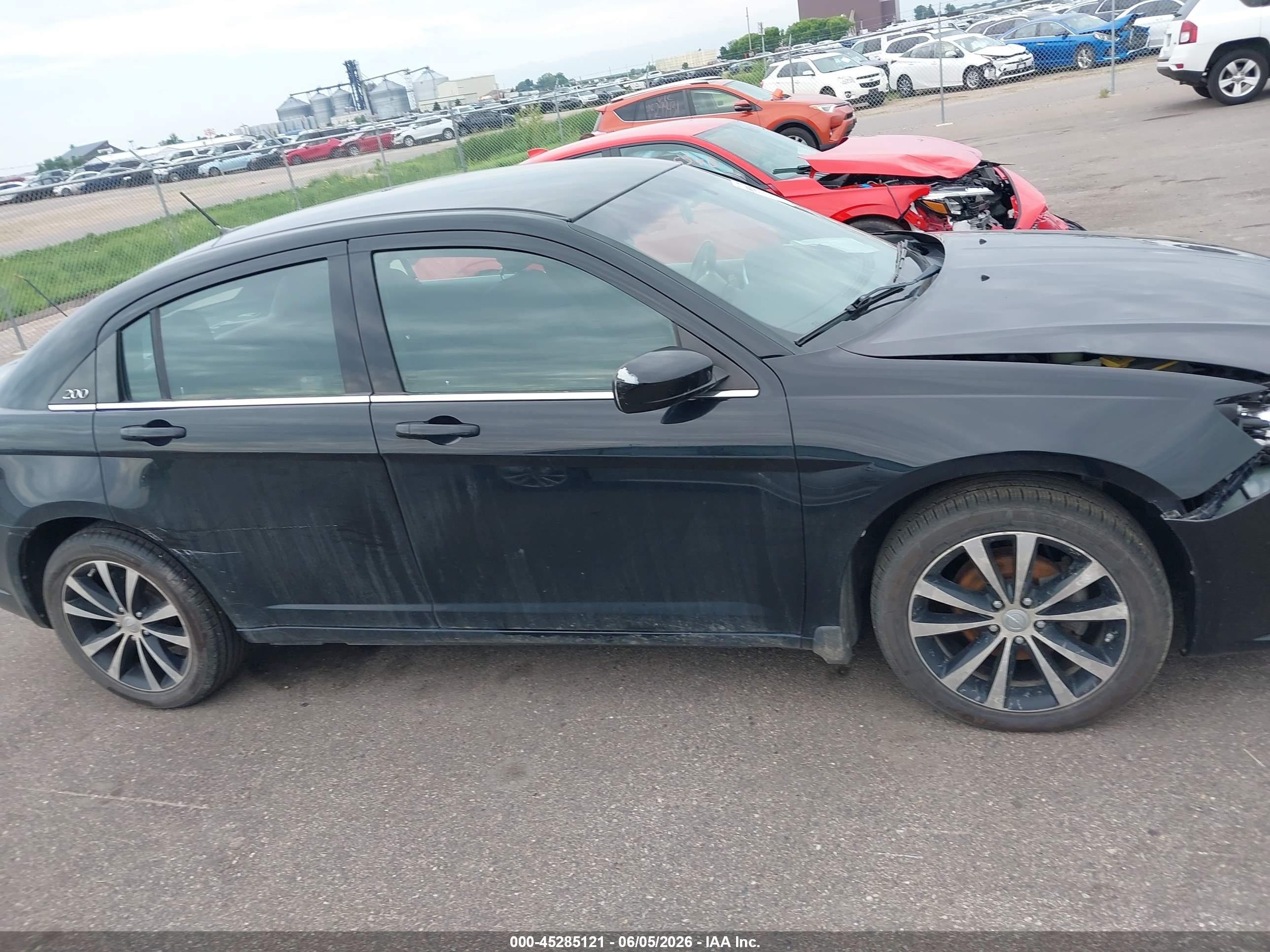 2013 Chrysler 200 Touring Black vin: 1C3CCBBB3DN594823