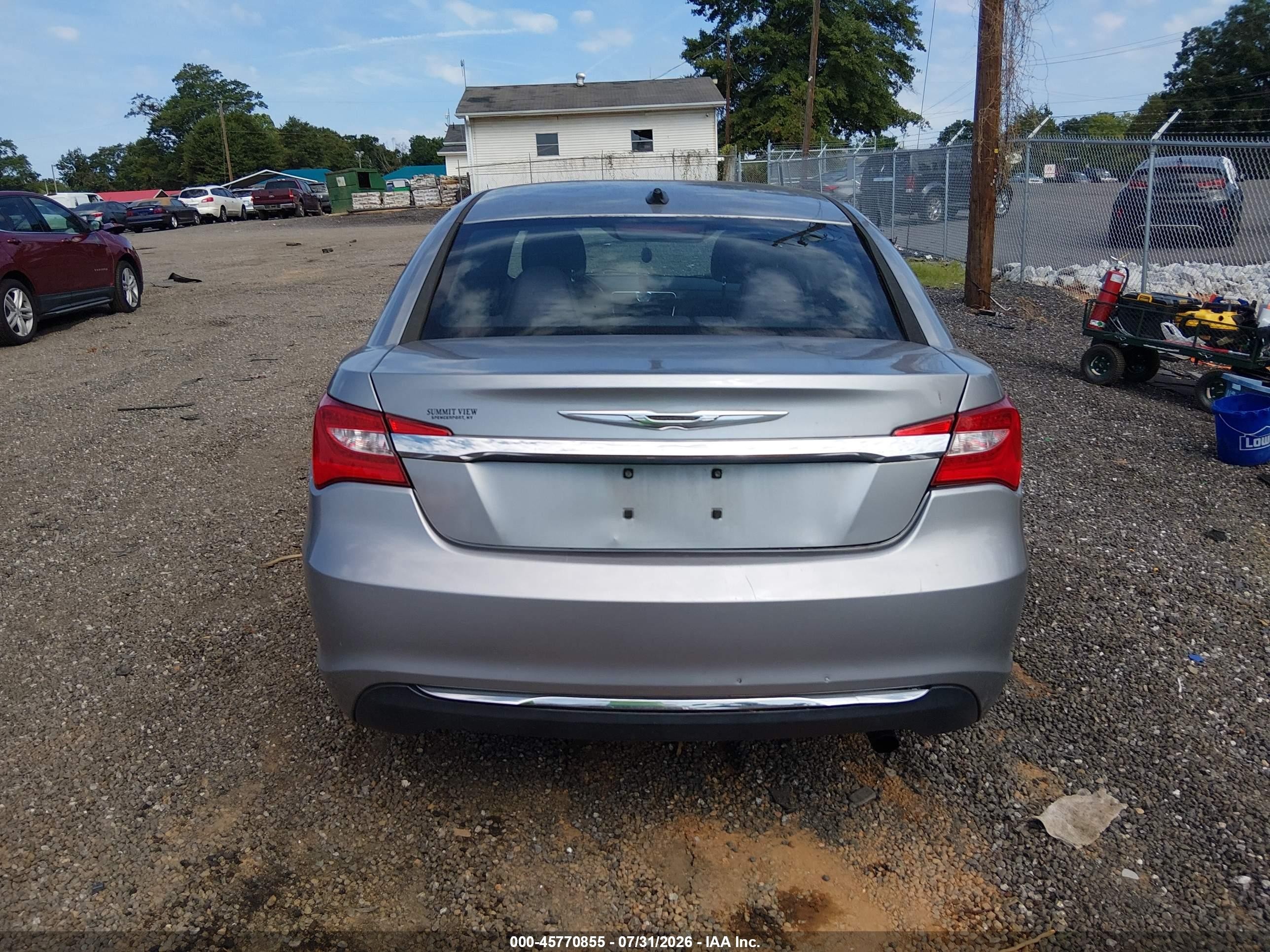 2013 Chrysler 200 Touring Silver vin: 1C3CCBBB3DN694839