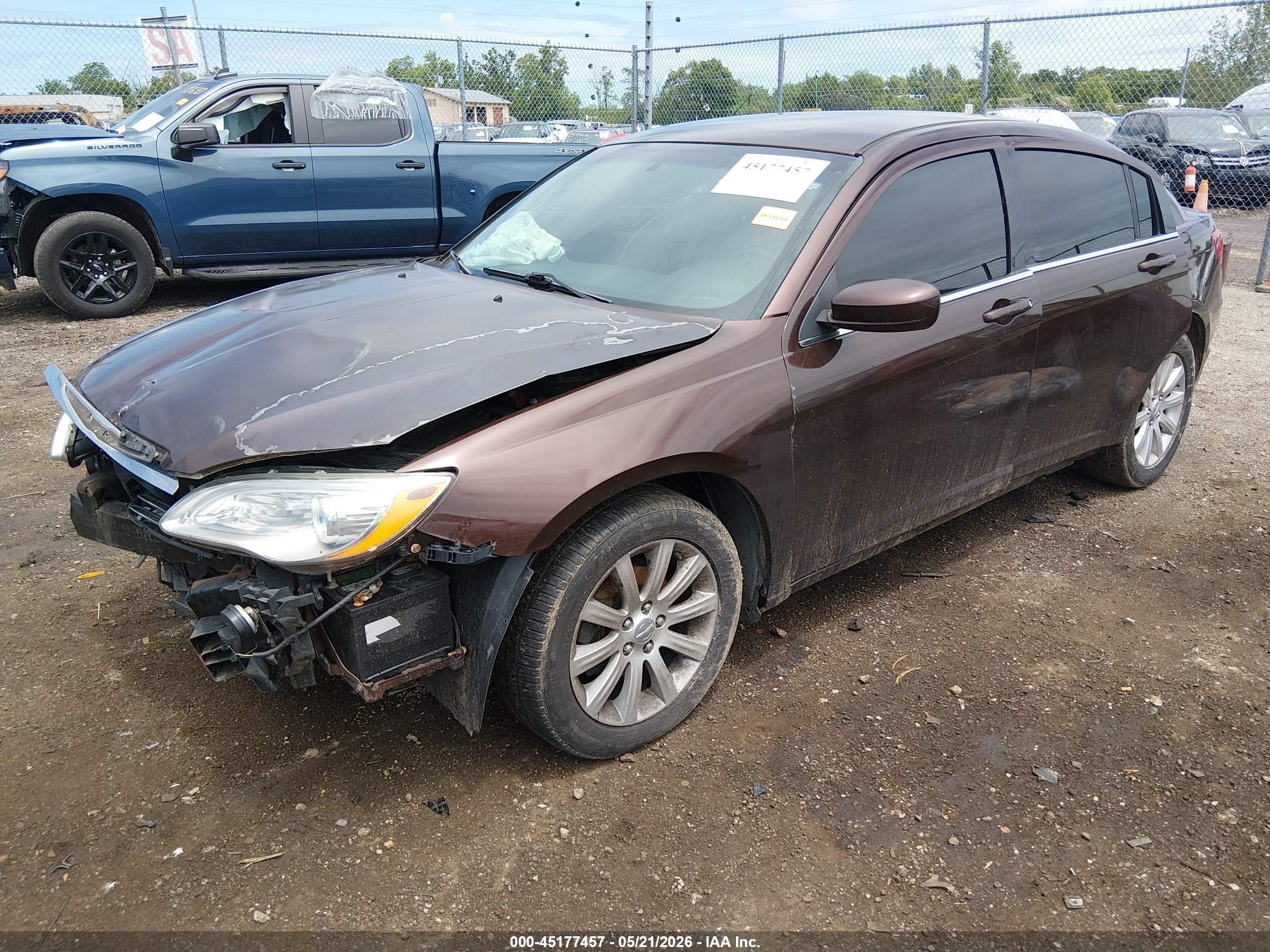 2013 Chrysler 200 Touring Brown vin: 1C3CCBBB3DN699846