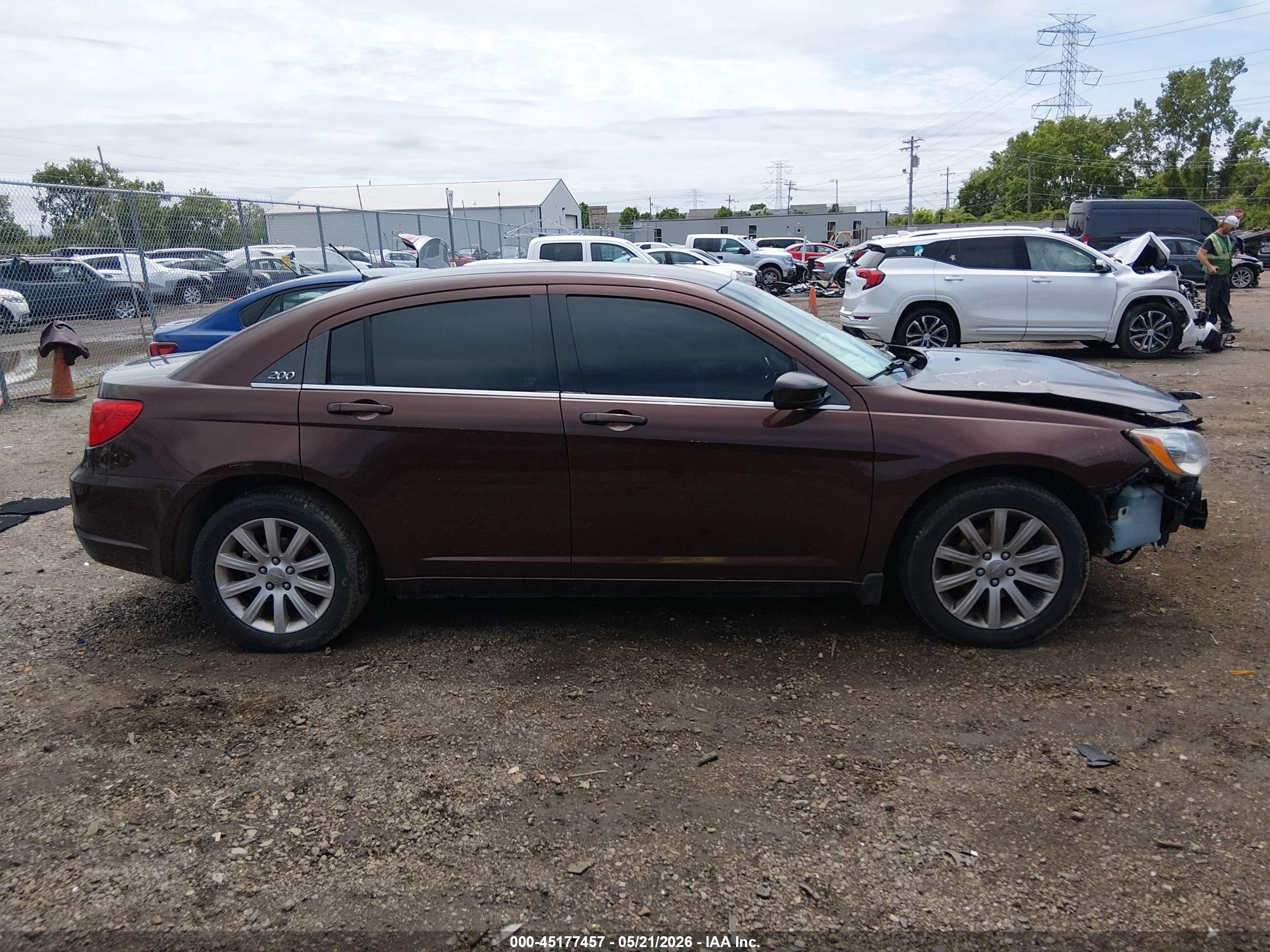 2013 Chrysler 200 Touring Brown vin: 1C3CCBBB3DN699846