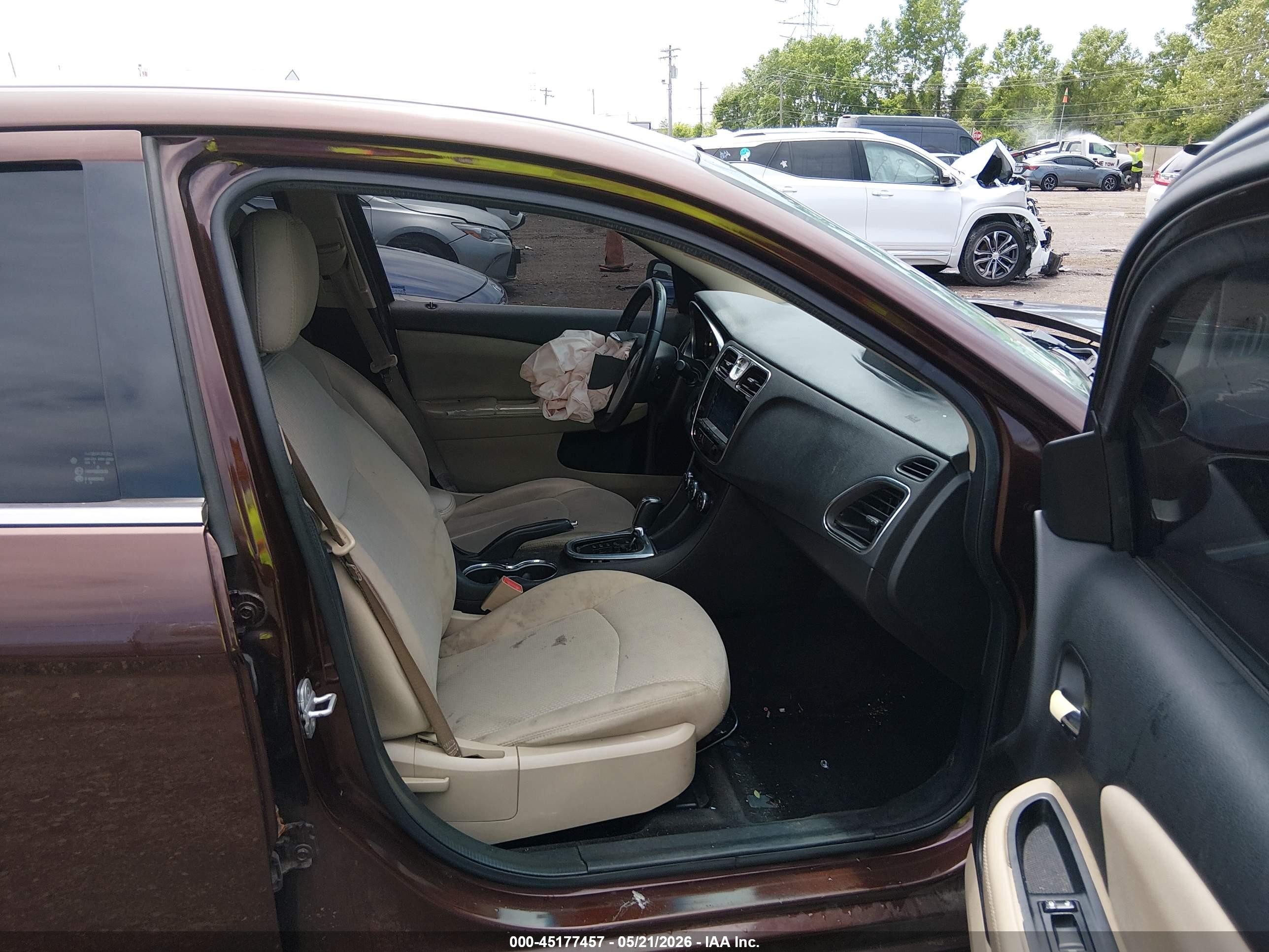 2013 Chrysler 200 Touring Brown vin: 1C3CCBBB3DN699846