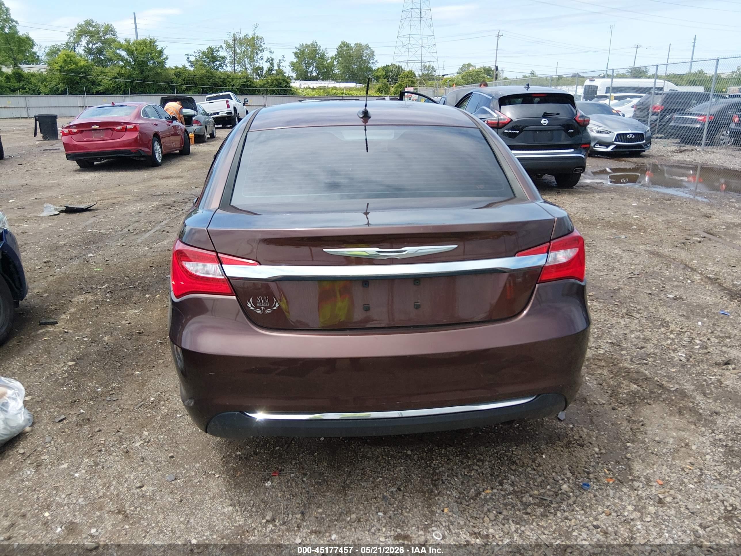 2013 Chrysler 200 Touring Brown vin: 1C3CCBBB3DN699846