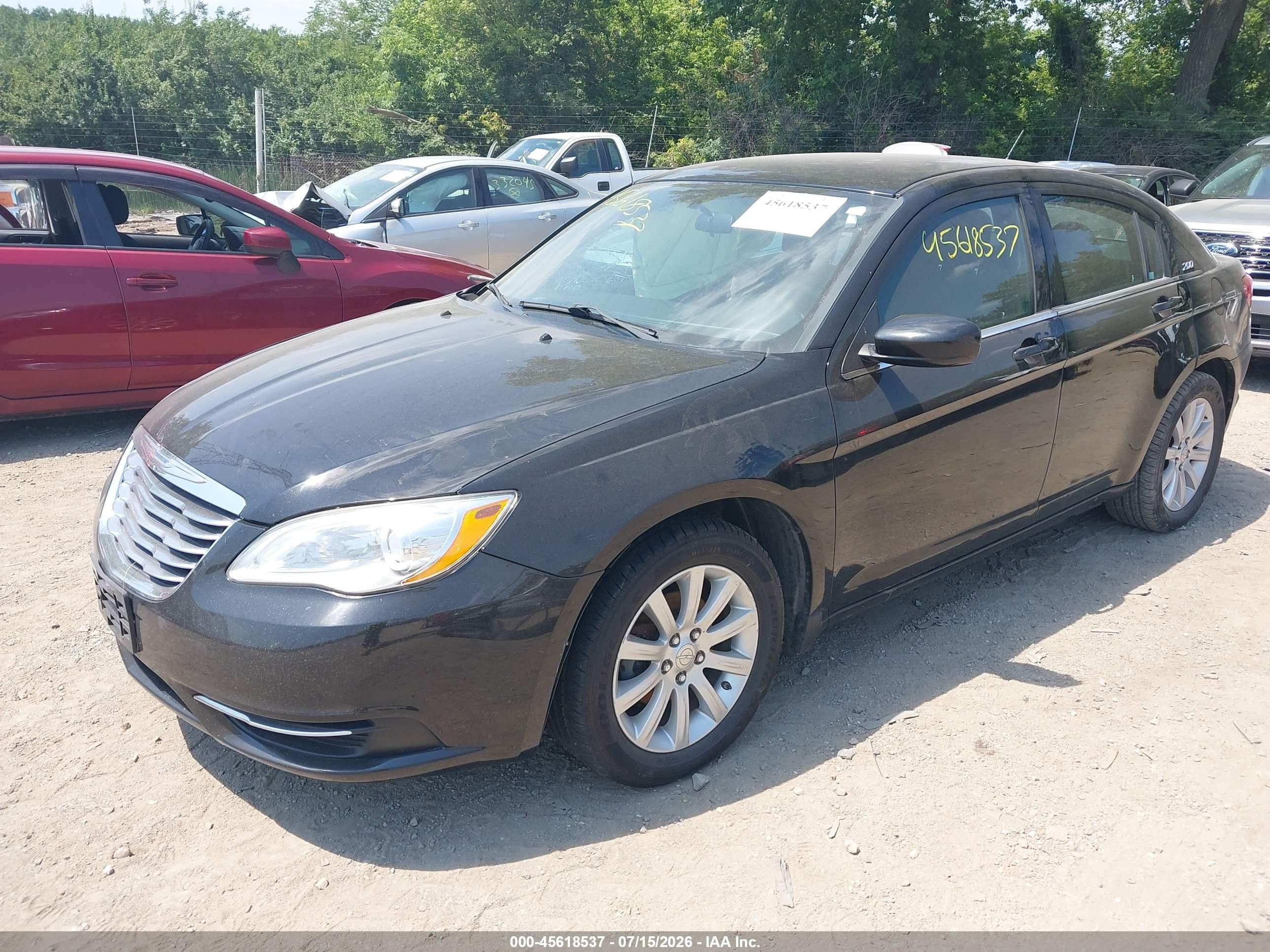 2014 Chrysler 200 Touring Черный vin: 1C3CCBBB3EN192527