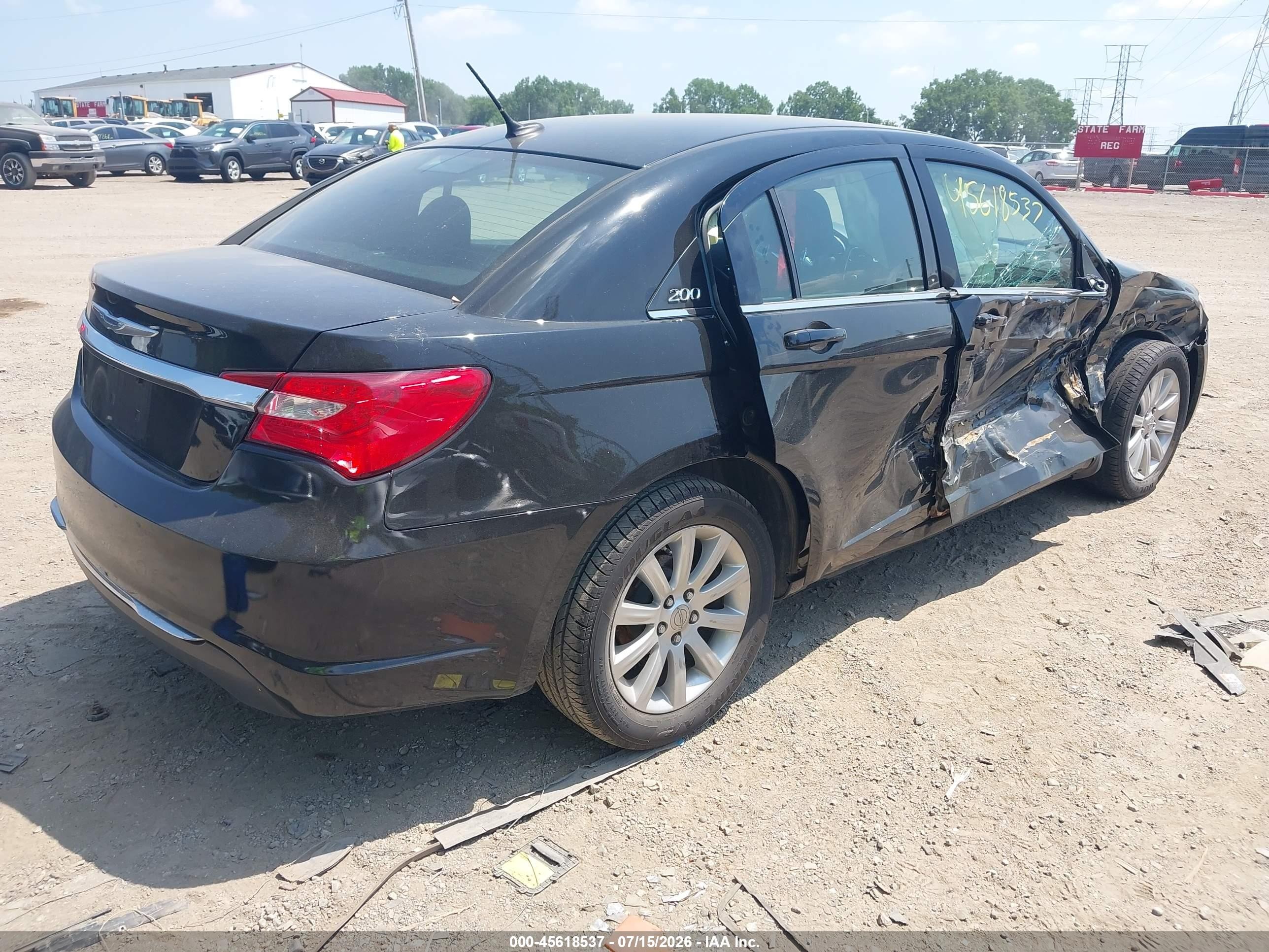 2014 Chrysler 200 Touring Черный vin: 1C3CCBBB3EN192527