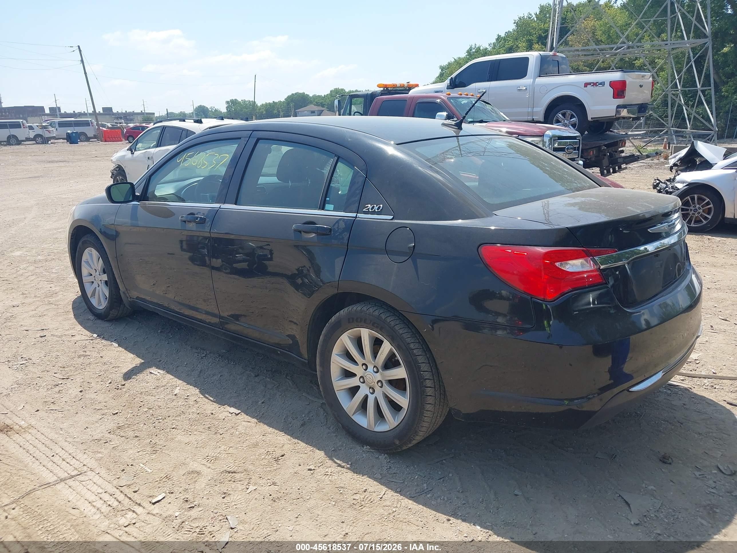 2014 Chrysler 200 Touring Черный vin: 1C3CCBBB3EN192527