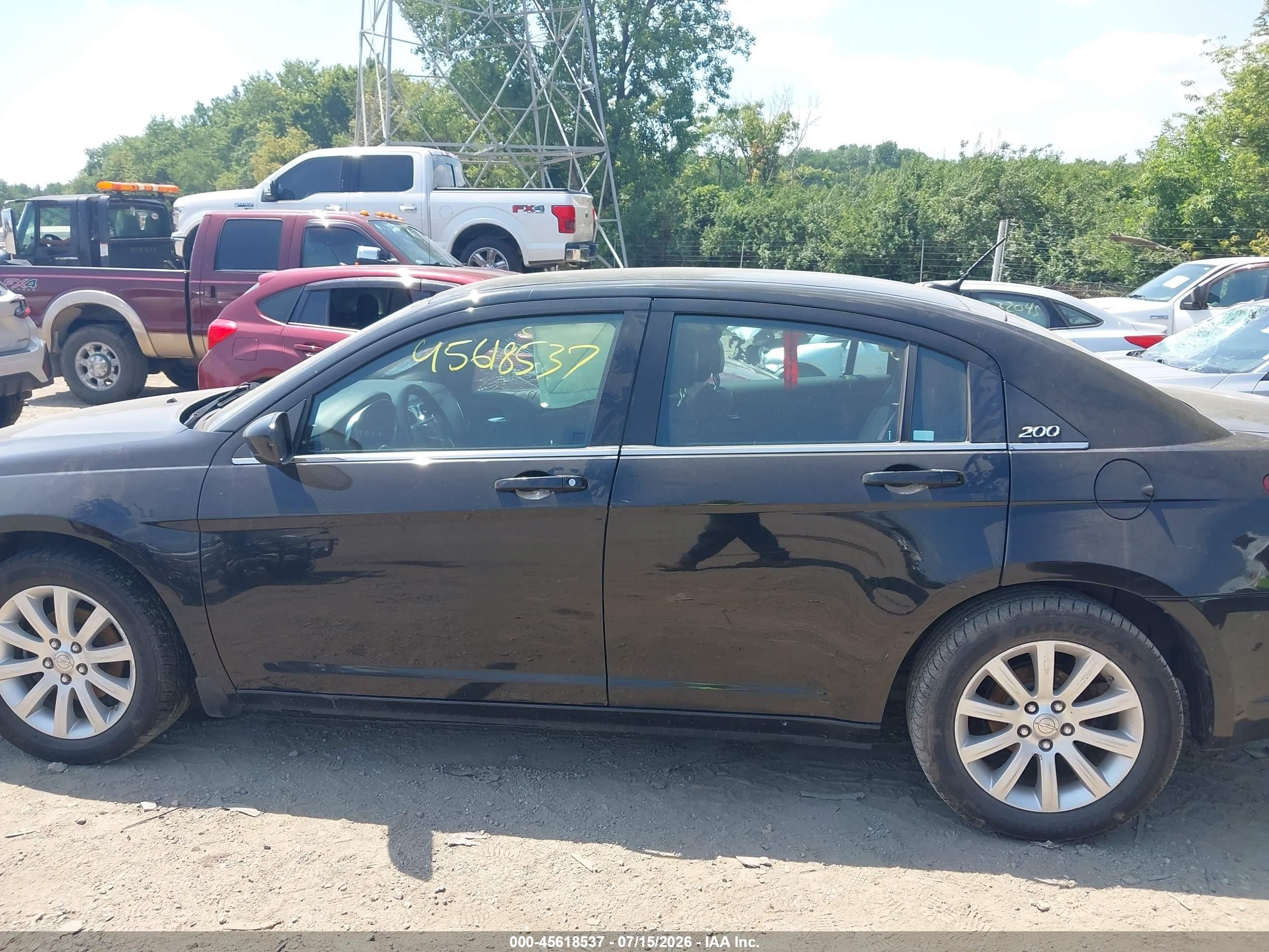 2014 Chrysler 200 Touring Черный vin: 1C3CCBBB3EN192527