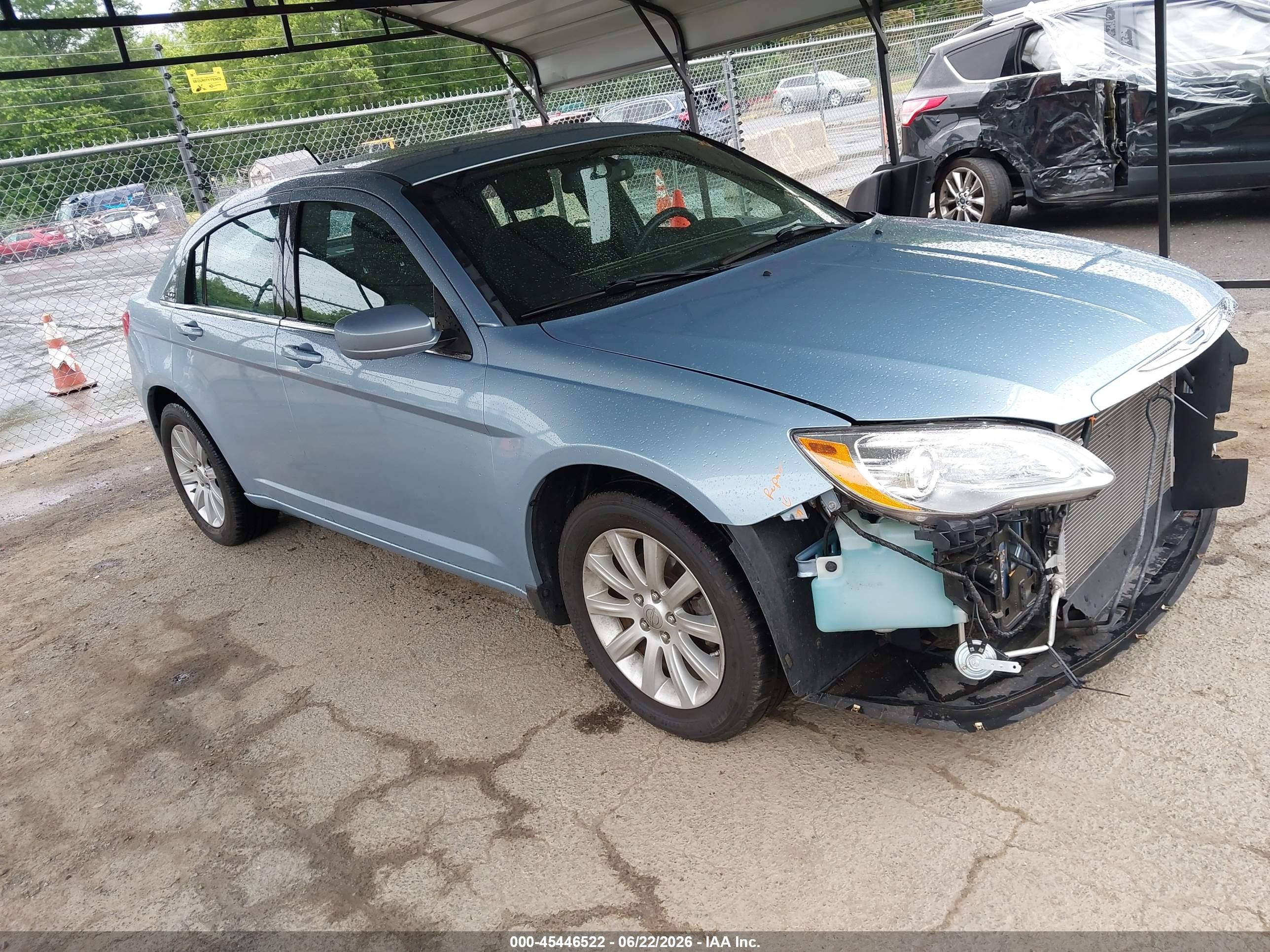 2012 Chrysler 200 Touring Light Blue vin: 1C3CCBBB4CN144239