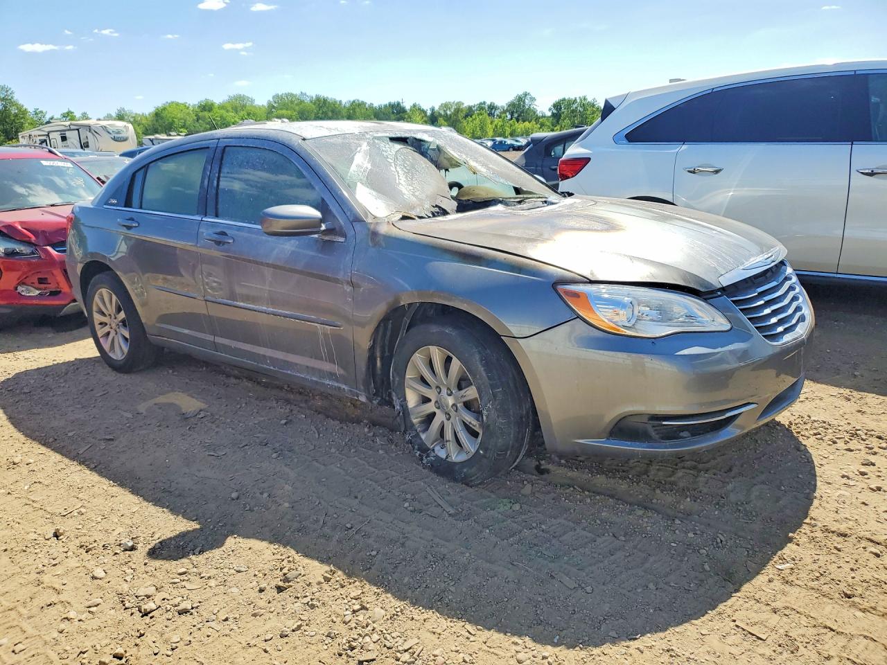 2012 Chrysler 200 Touring Gray vin: 1C3CCBBB4CN171909
