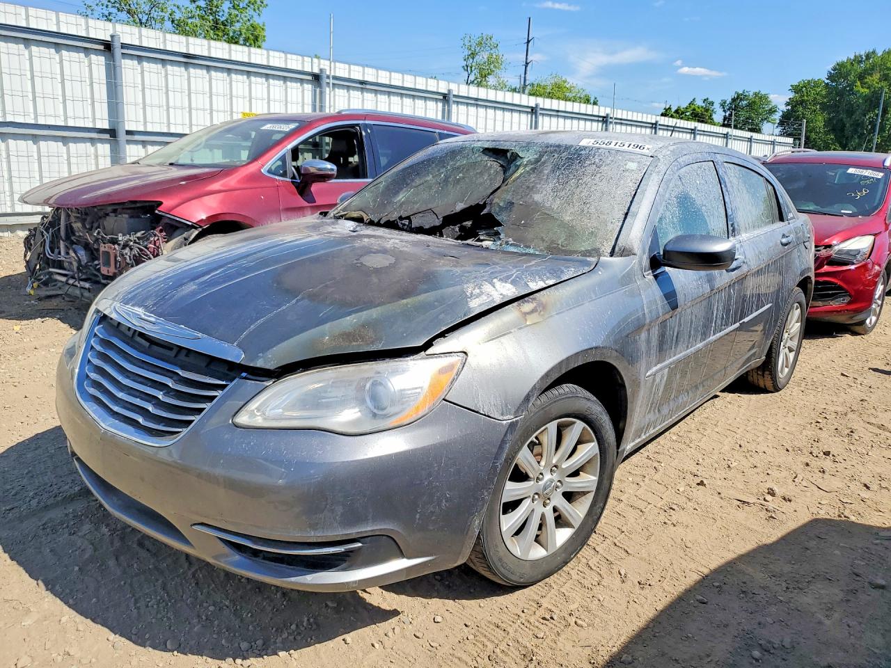 2012 Chrysler 200 Touring Gray vin: 1C3CCBBB4CN171909