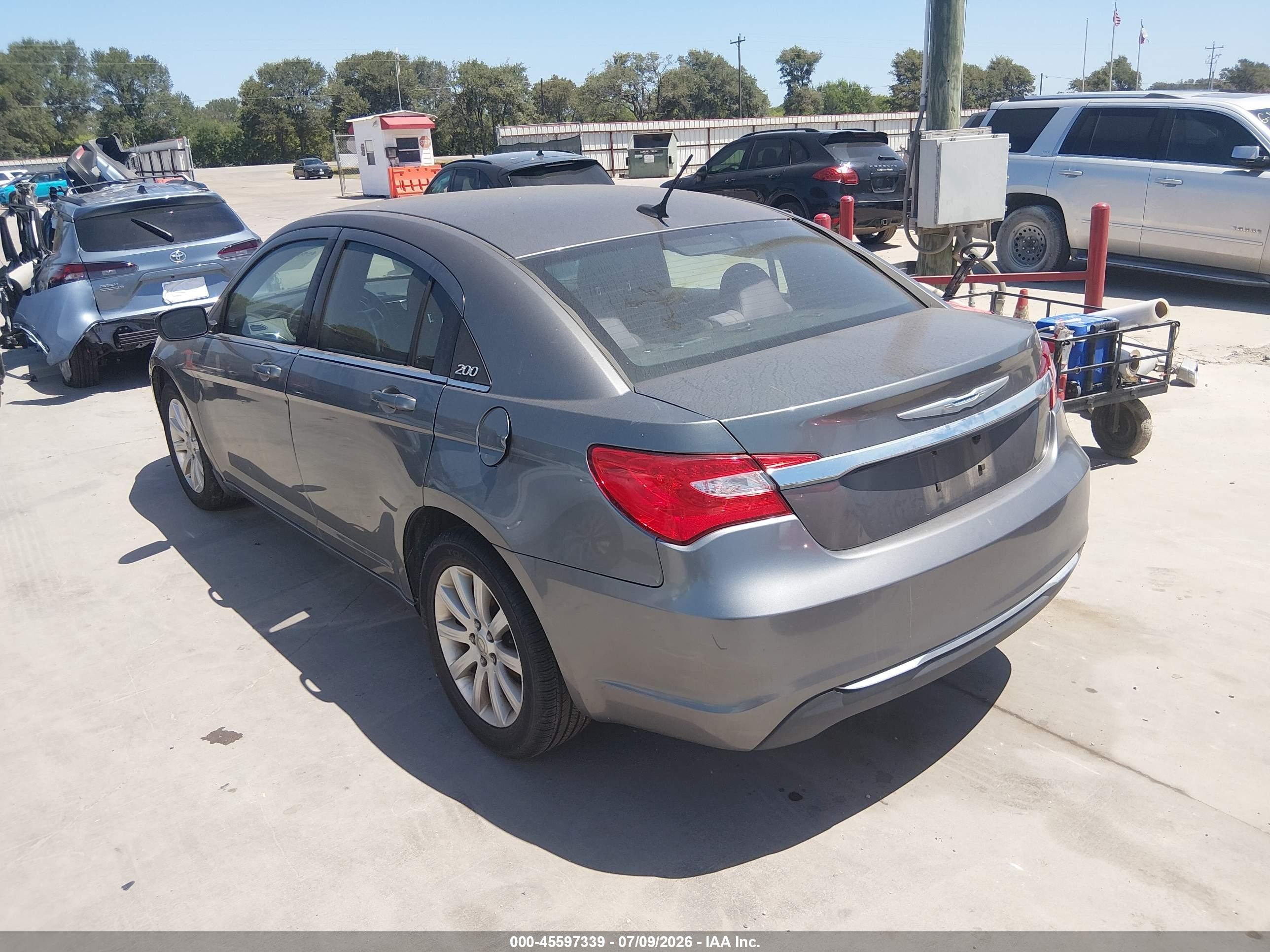 2012 Chrysler 200 Touring Gray vin: 1C3CCBBB4CN214600