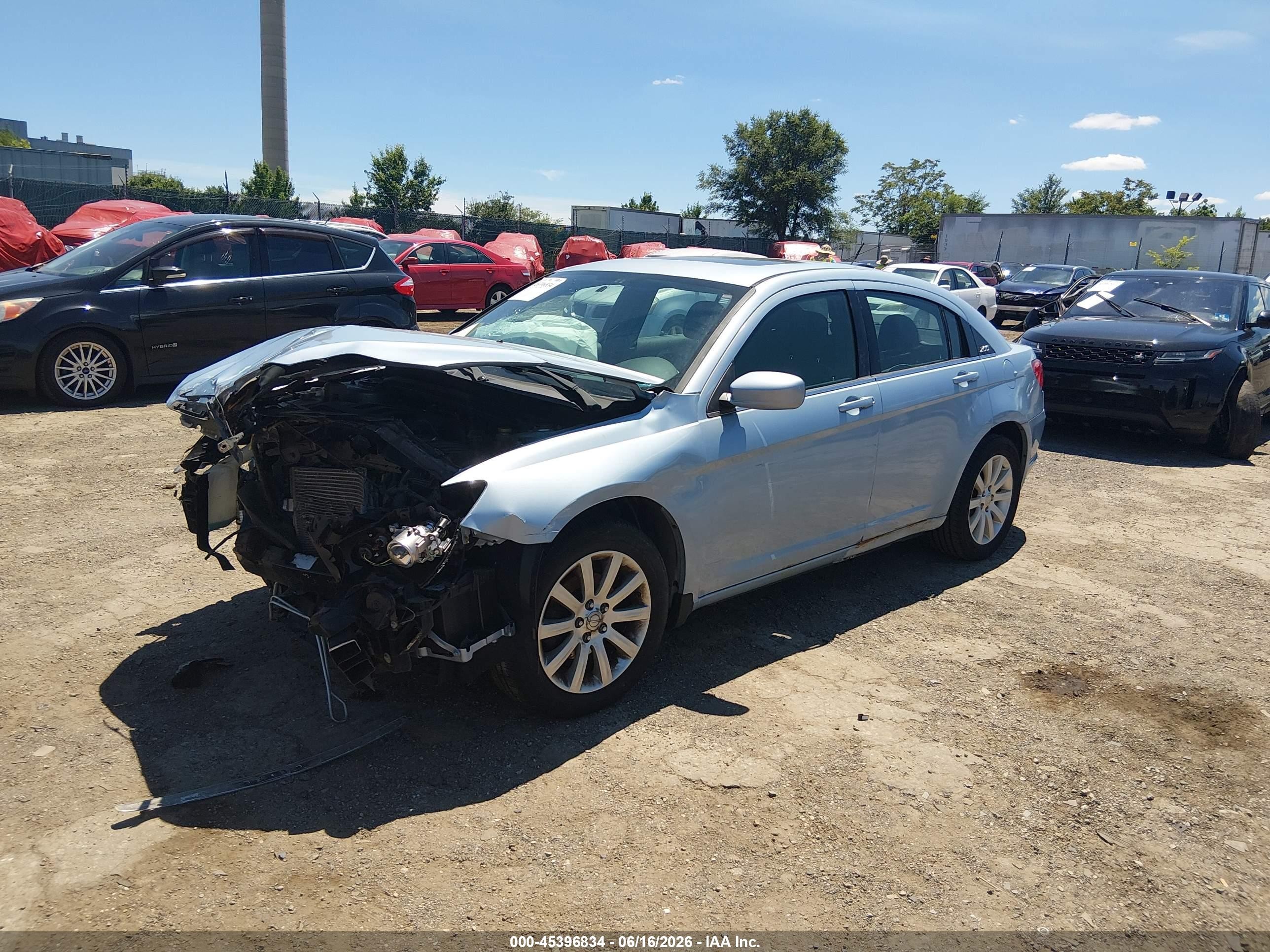 2013 Chrysler 200 Touring Light Blue vin: 1C3CCBBB4DN540205