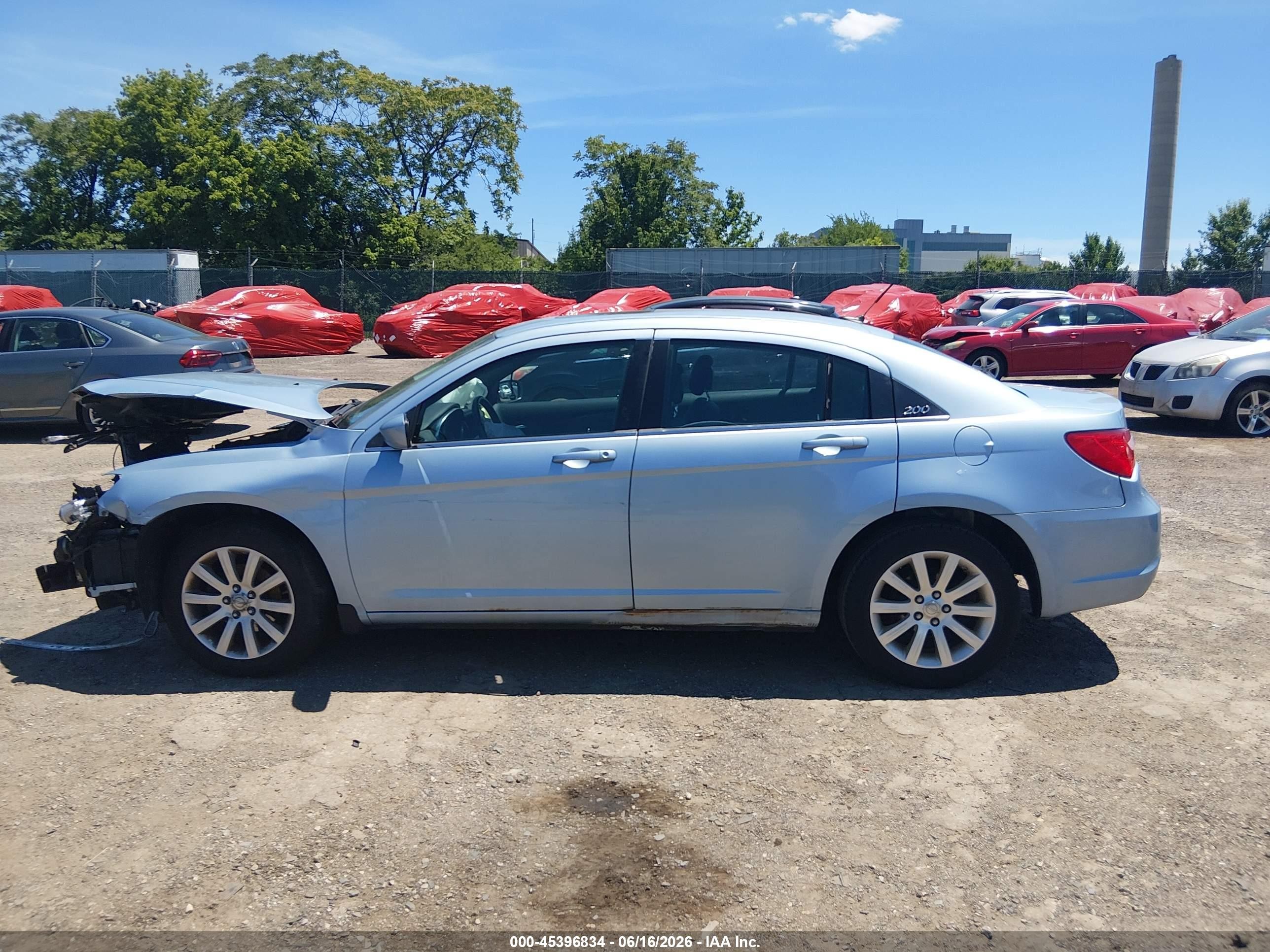 2013 Chrysler 200 Touring Light Blue vin: 1C3CCBBB4DN540205