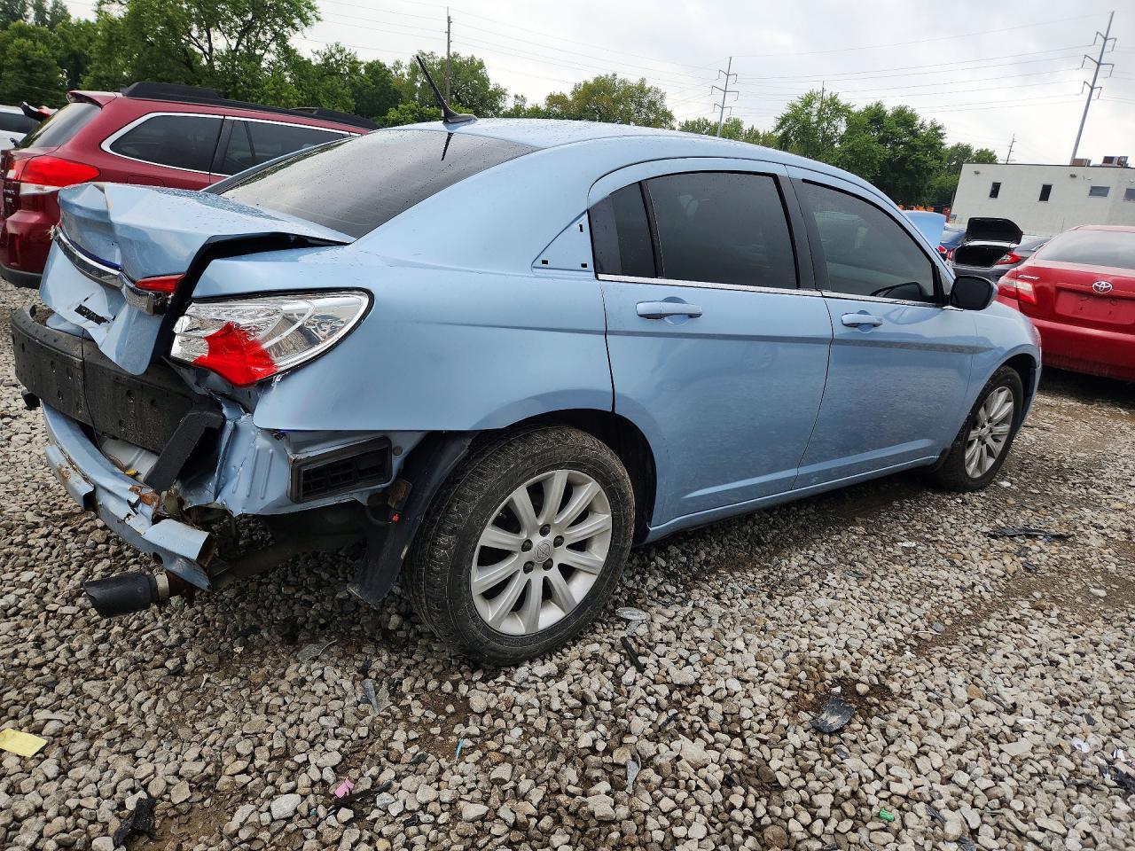 2013 Chrysler 200 Touring Синий vin: 1C3CCBBB4DN684580