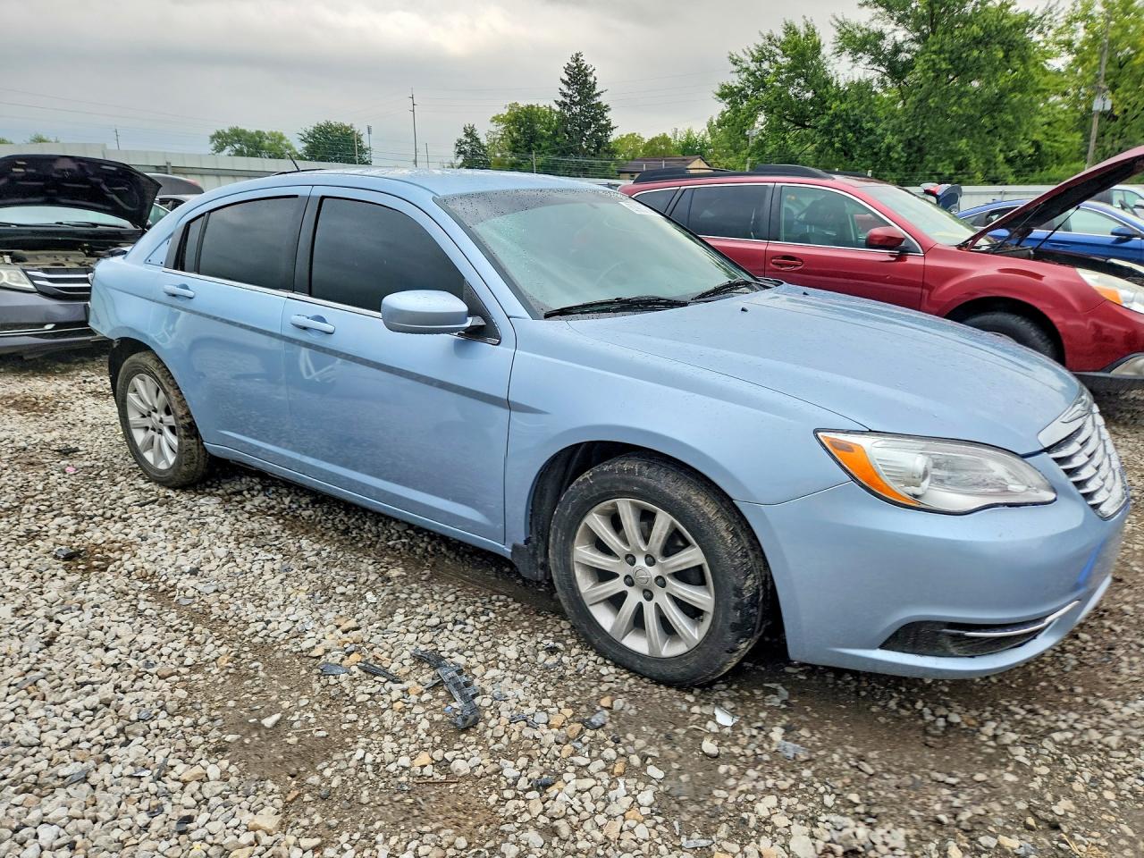 2013 Chrysler 200 Touring Синий vin: 1C3CCBBB4DN684580