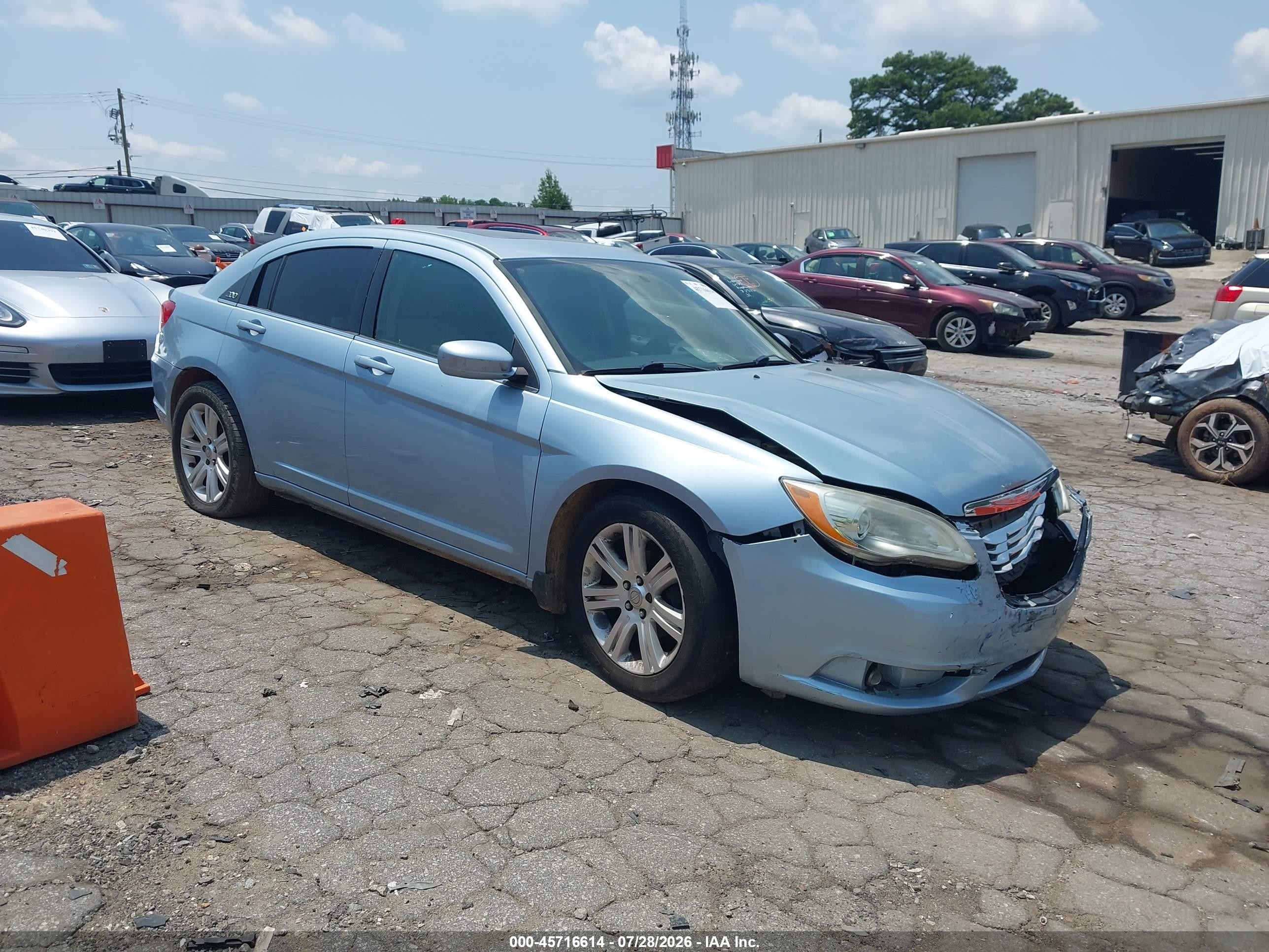 2014 Chrysler 200 Touring Light Blue vin: 1C3CCBBB4EN176627