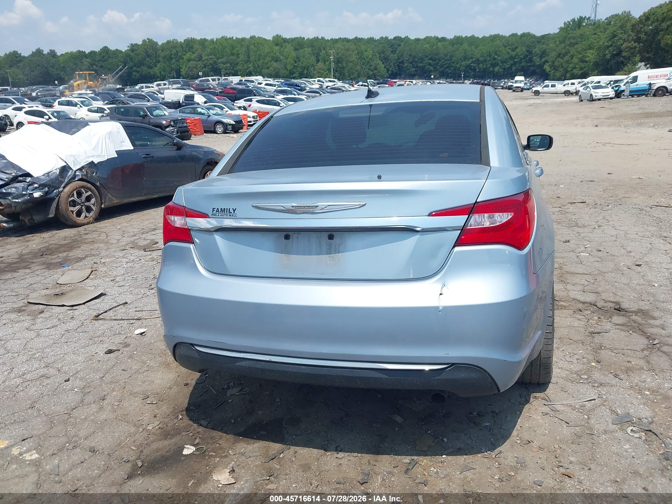 2014 Chrysler 200 Touring Light Blue vin: 1C3CCBBB4EN176627