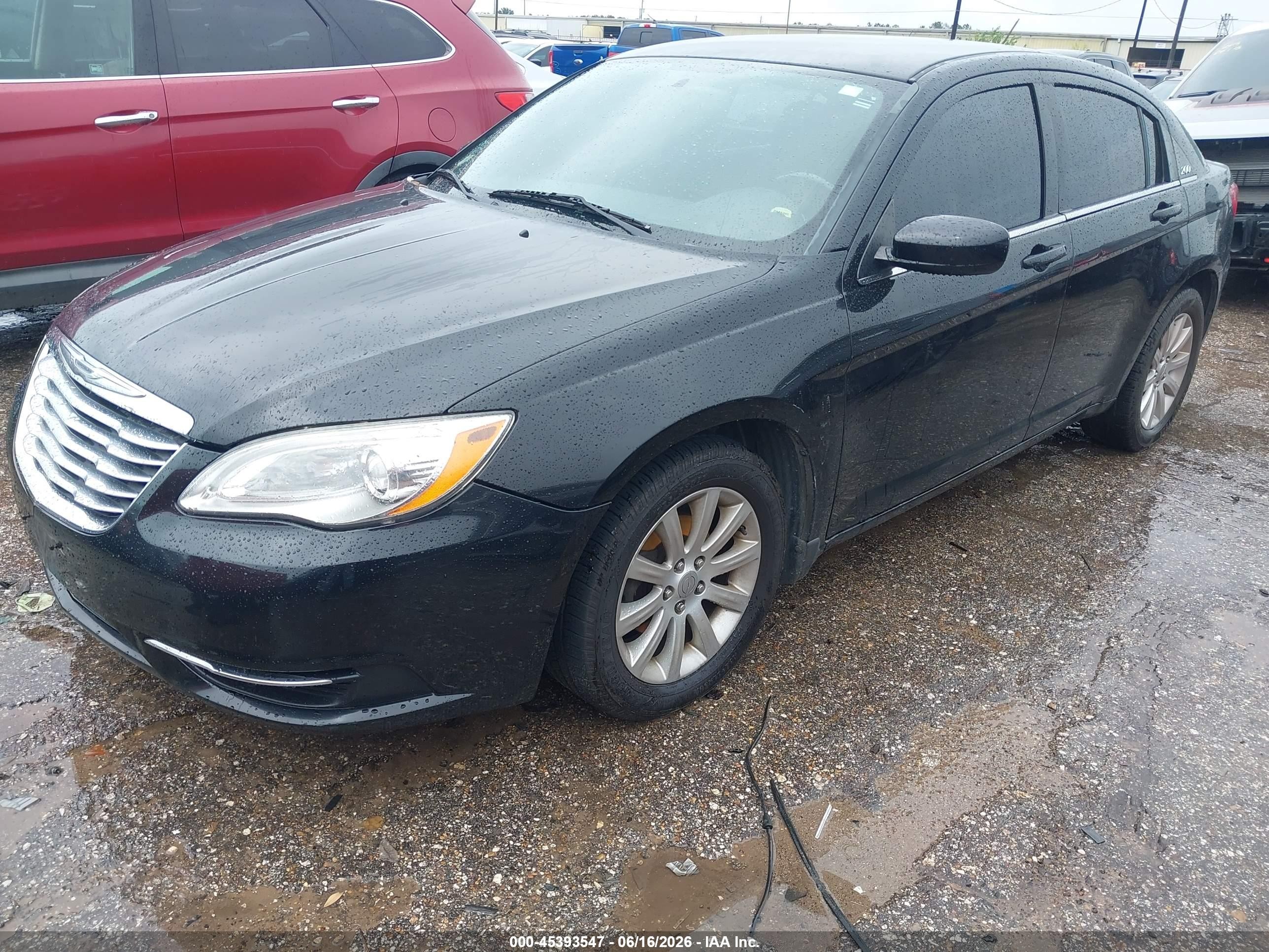 2012 Chrysler 200 Touring Black vin: 1C3CCBBB5CN198200