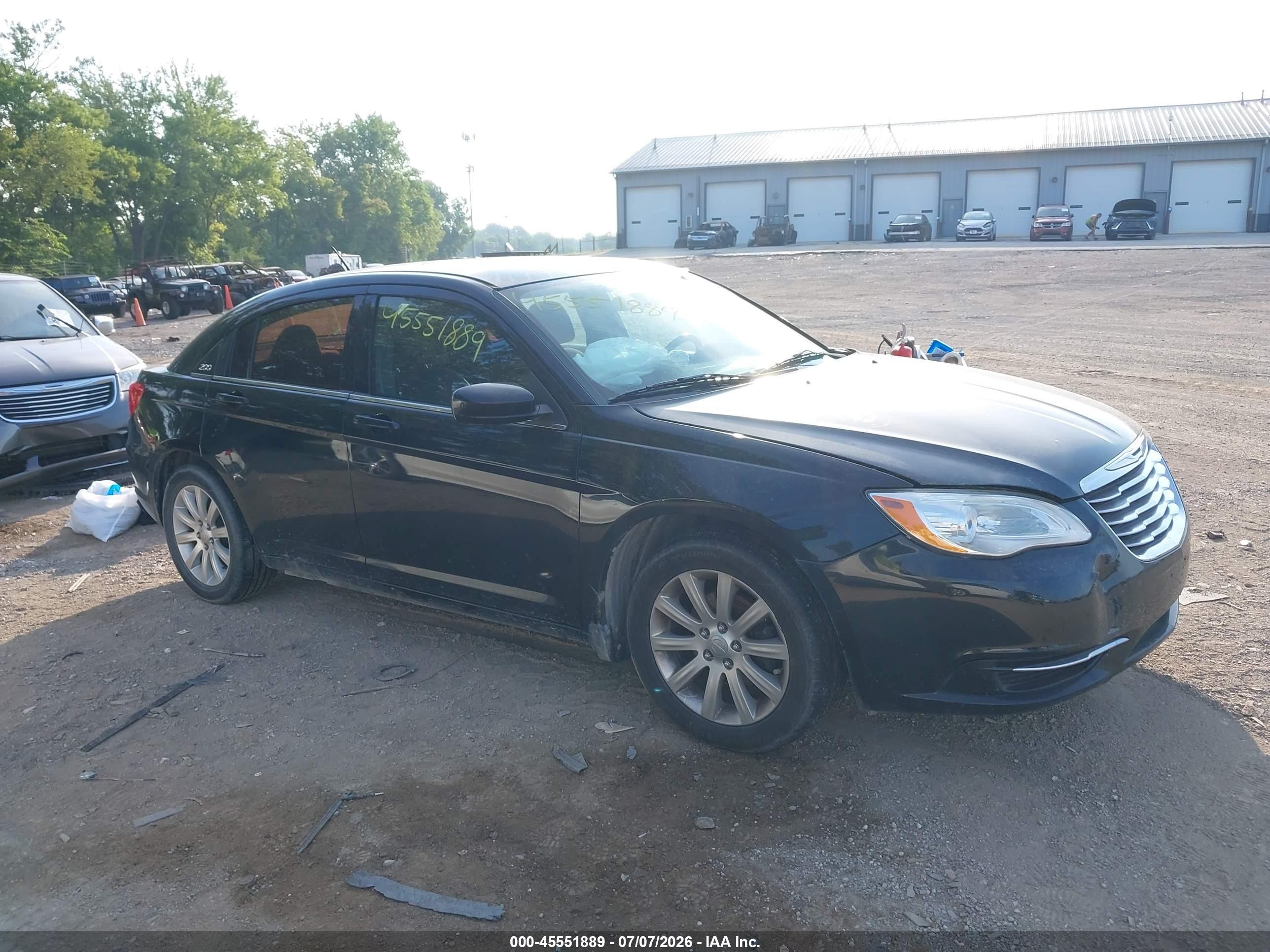 2013 Chrysler 200 Touring Black vin: 1C3CCBBB5DN513983