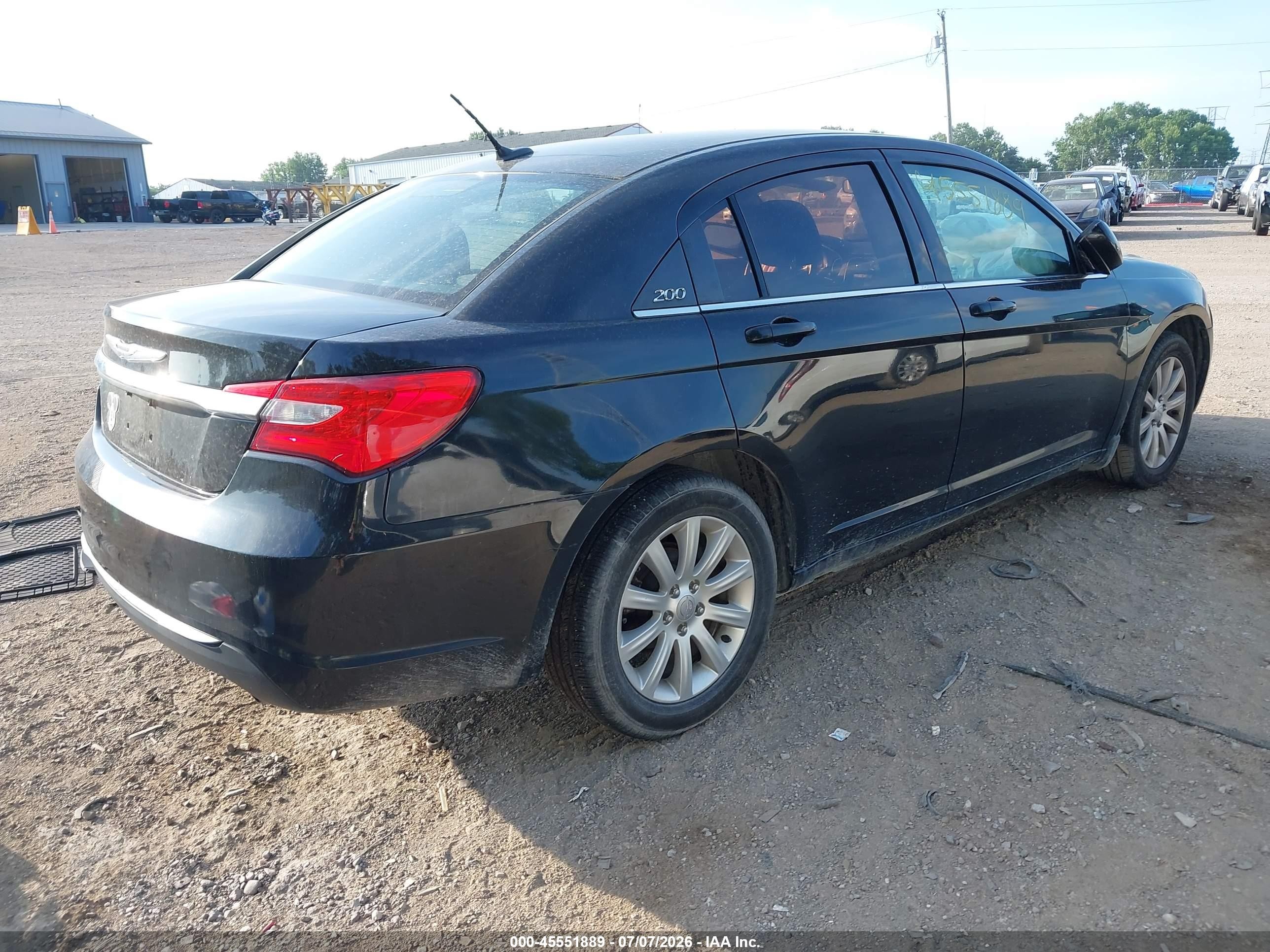 2013 Chrysler 200 Touring Black vin: 1C3CCBBB5DN513983