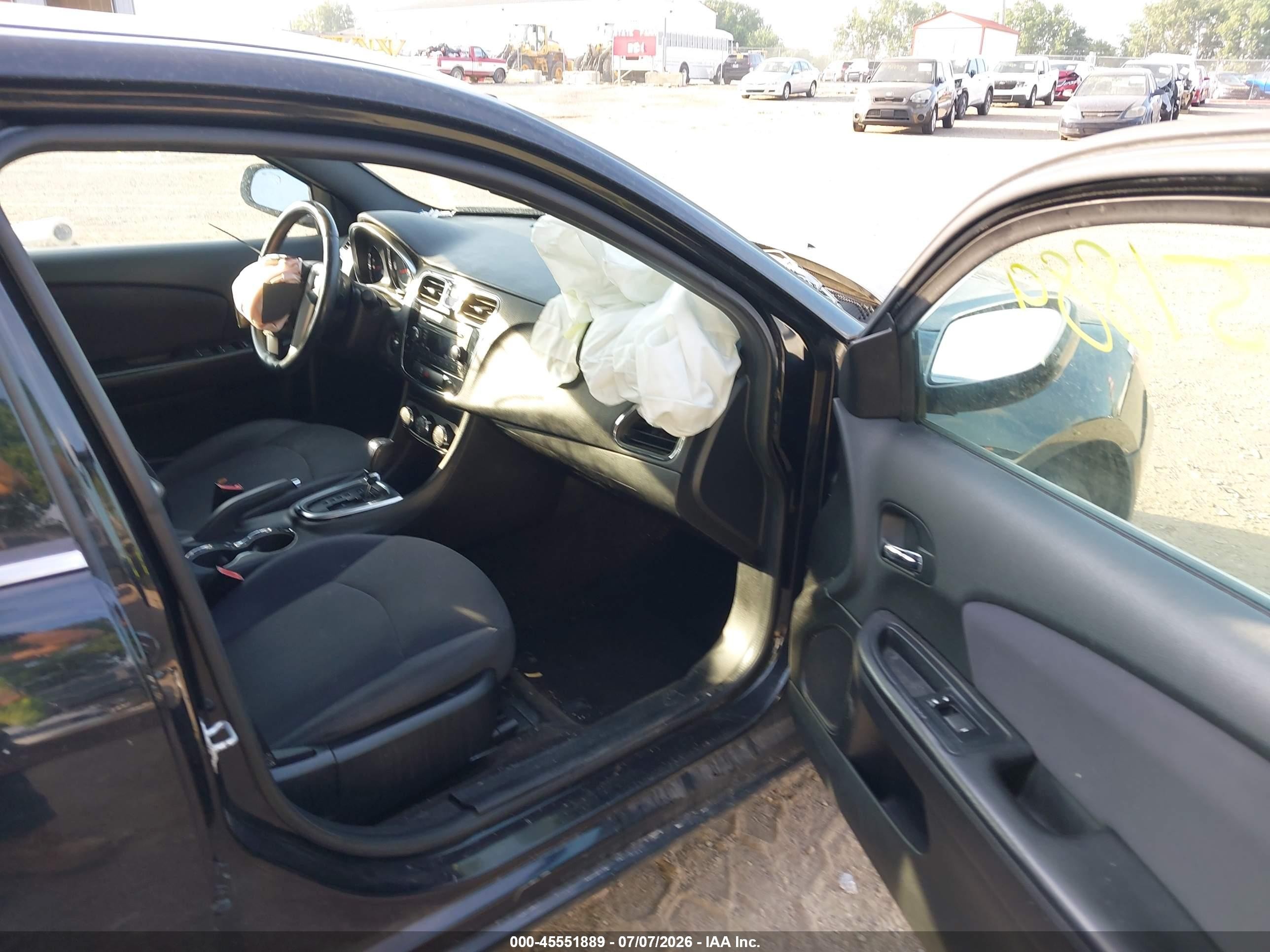 2013 Chrysler 200 Touring Black vin: 1C3CCBBB5DN513983