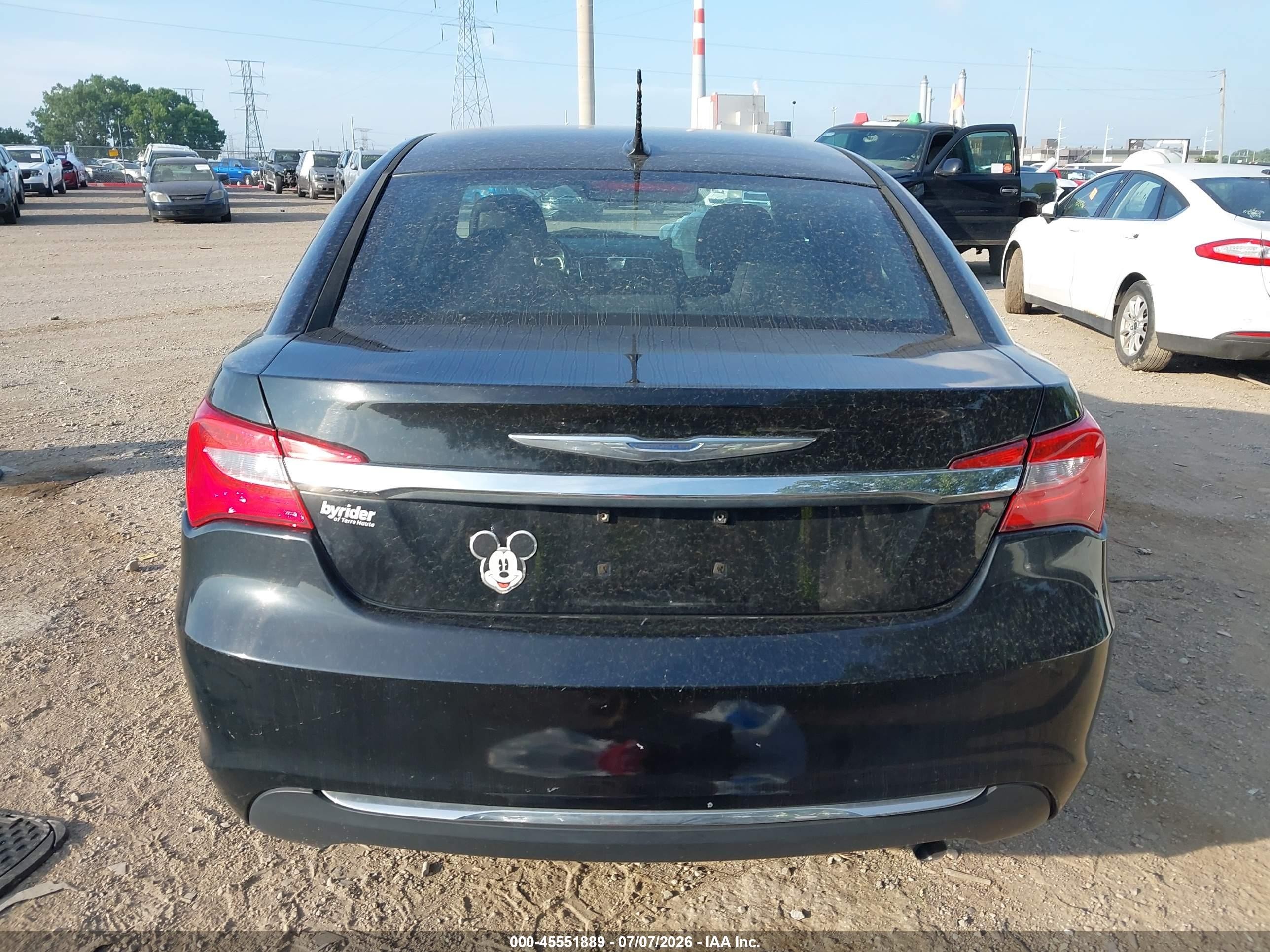2013 Chrysler 200 Touring Black vin: 1C3CCBBB5DN513983