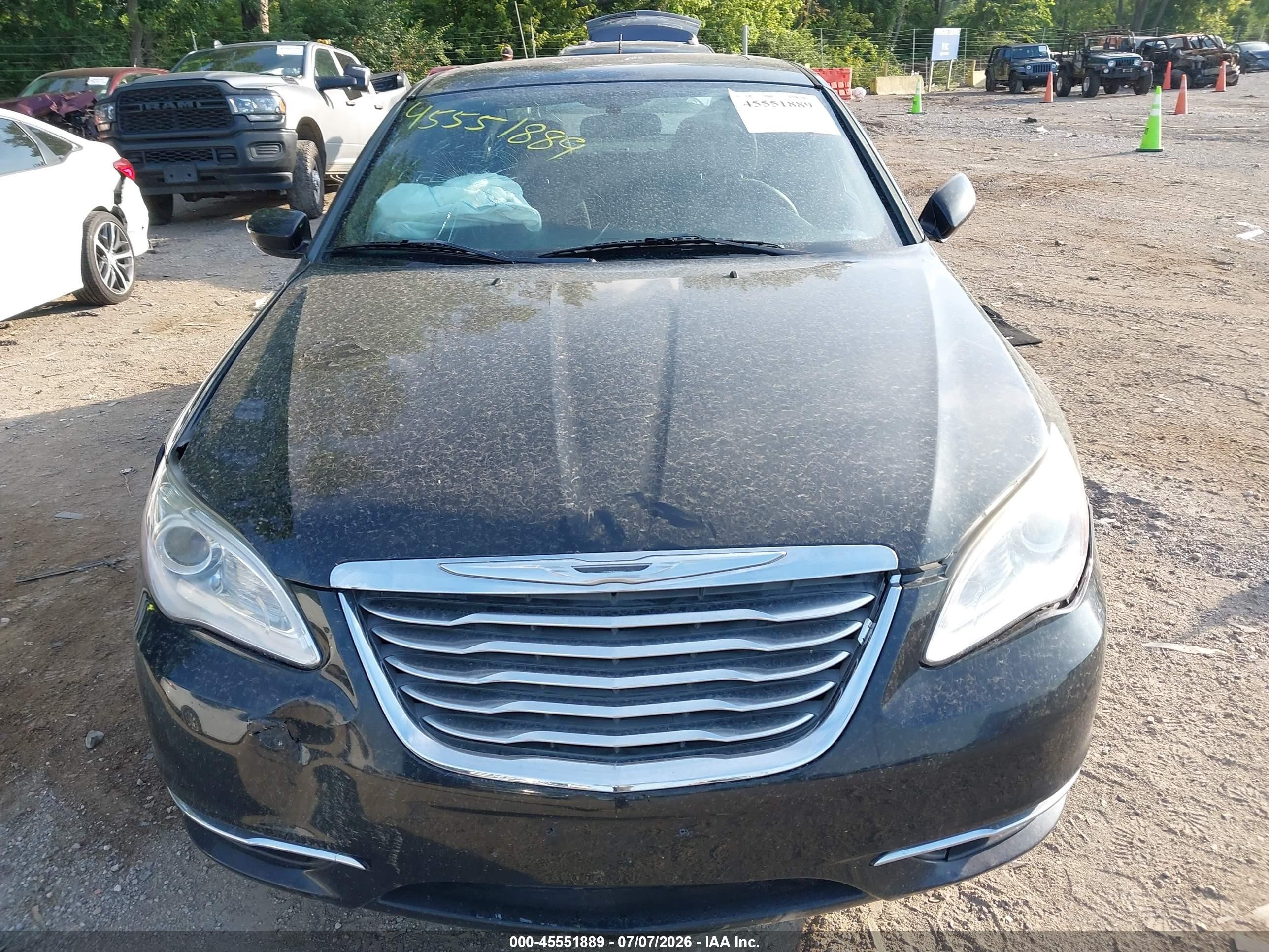 2013 Chrysler 200 Touring Black vin: 1C3CCBBB5DN513983