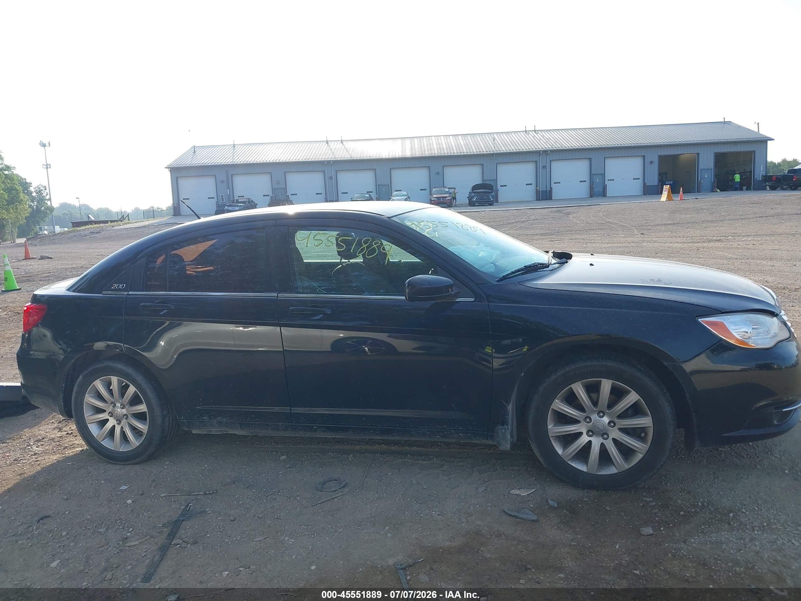 2013 Chrysler 200 Touring Black vin: 1C3CCBBB5DN513983