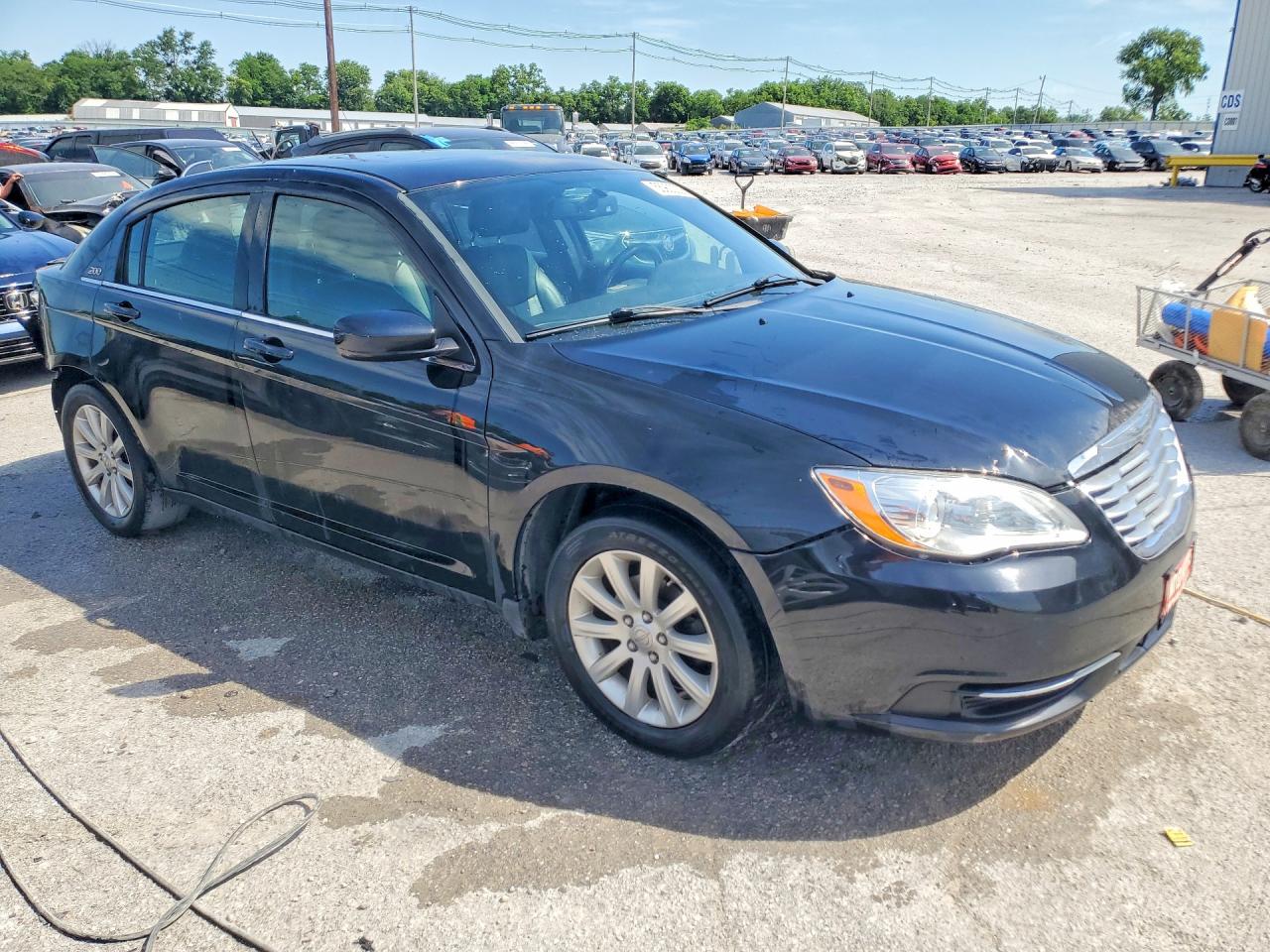 2013 Chrysler 200 Touring Black vin: 1C3CCBBB5DN547177
