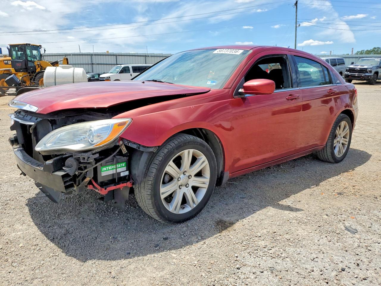 2013 Chrysler 200 Touring Red vin: 1C3CCBBB5DN549575