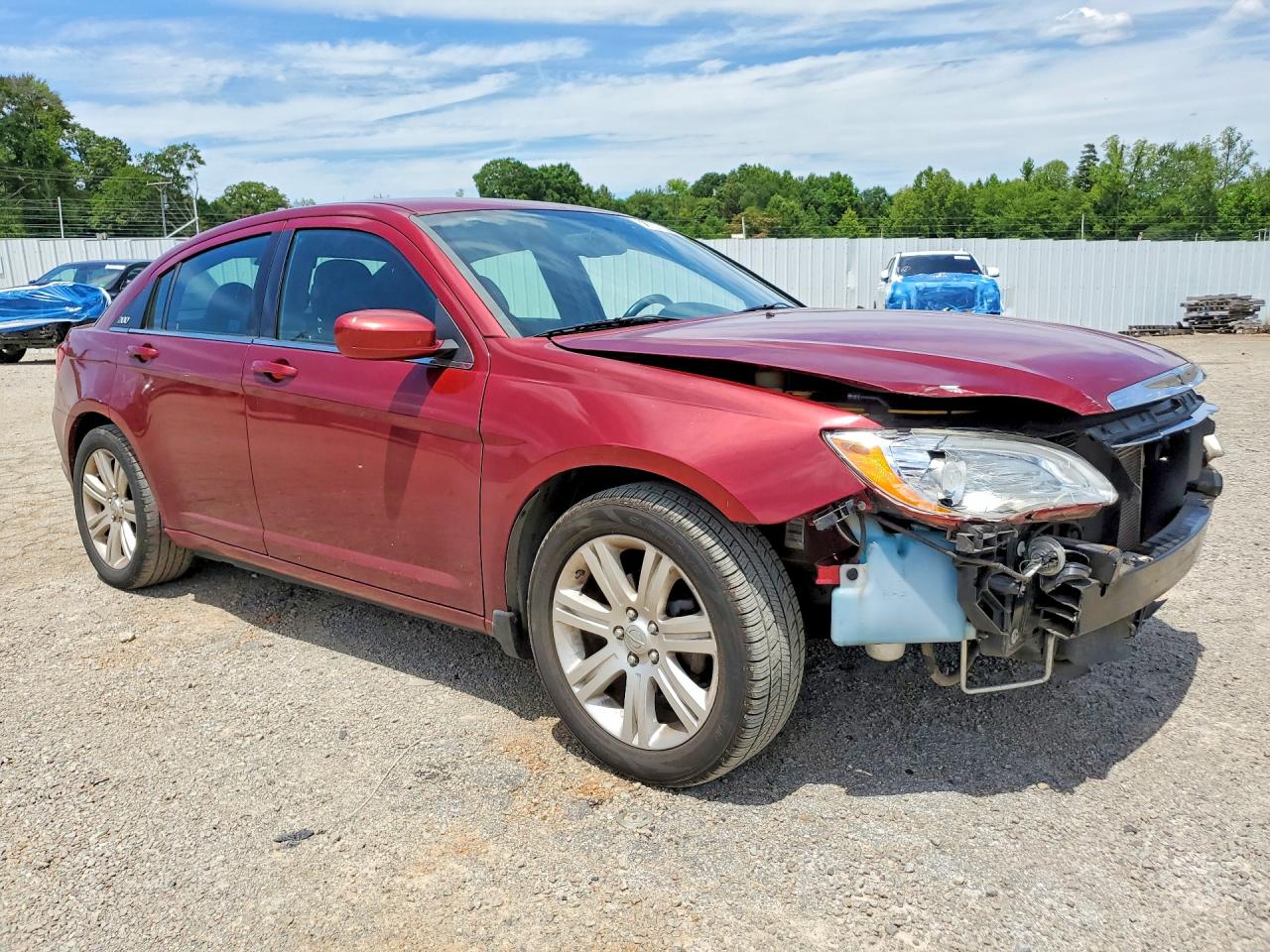 2013 Chrysler 200 Touring Red vin: 1C3CCBBB5DN549575