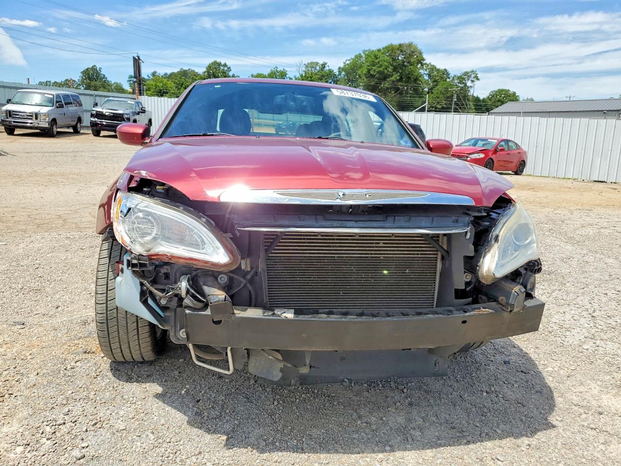 2013 Chrysler 200 Touring Red vin: 1C3CCBBB5DN549575