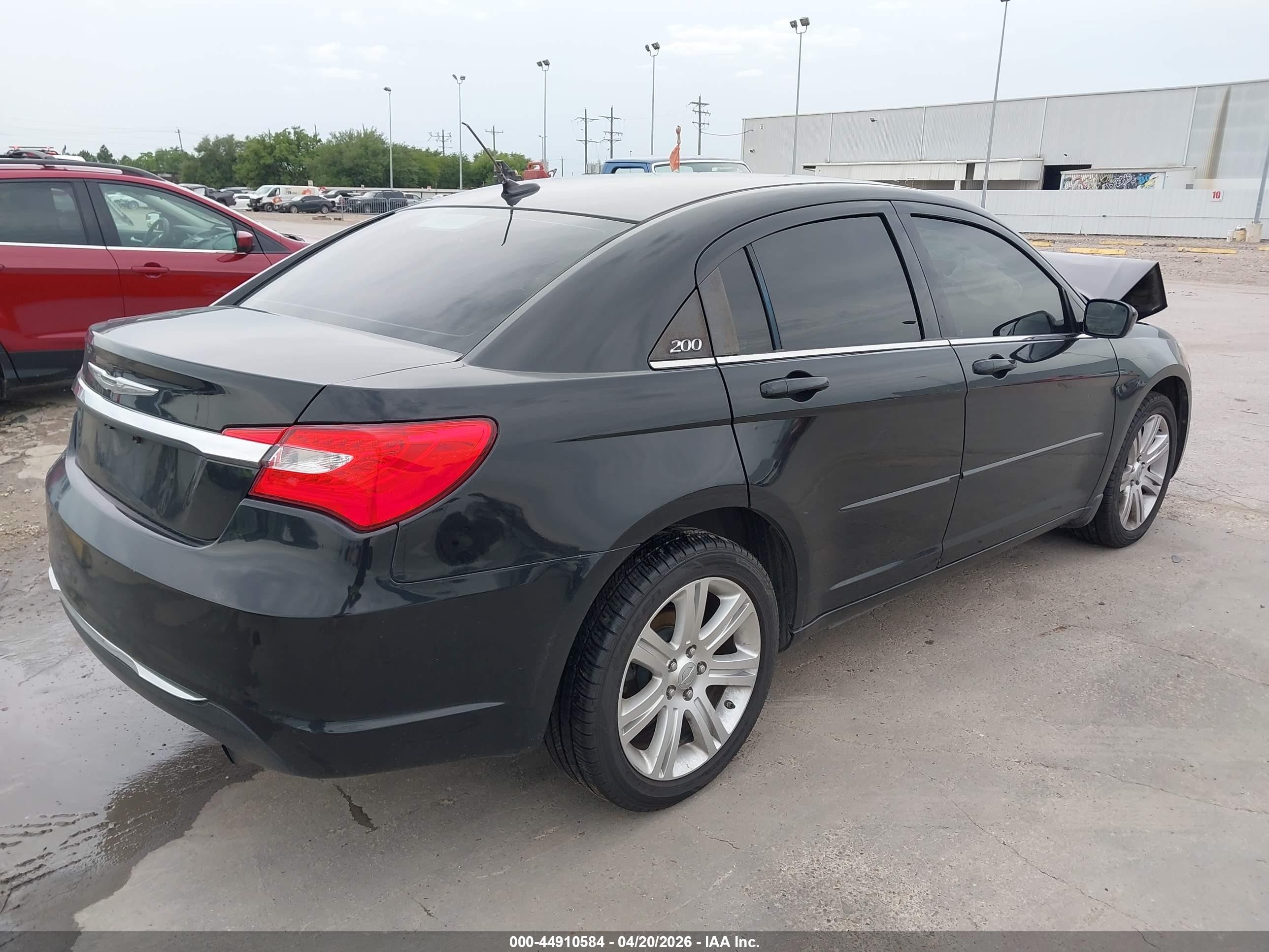 2013 Chrysler 200 Touring Black vin: 1C3CCBBB5DN736167