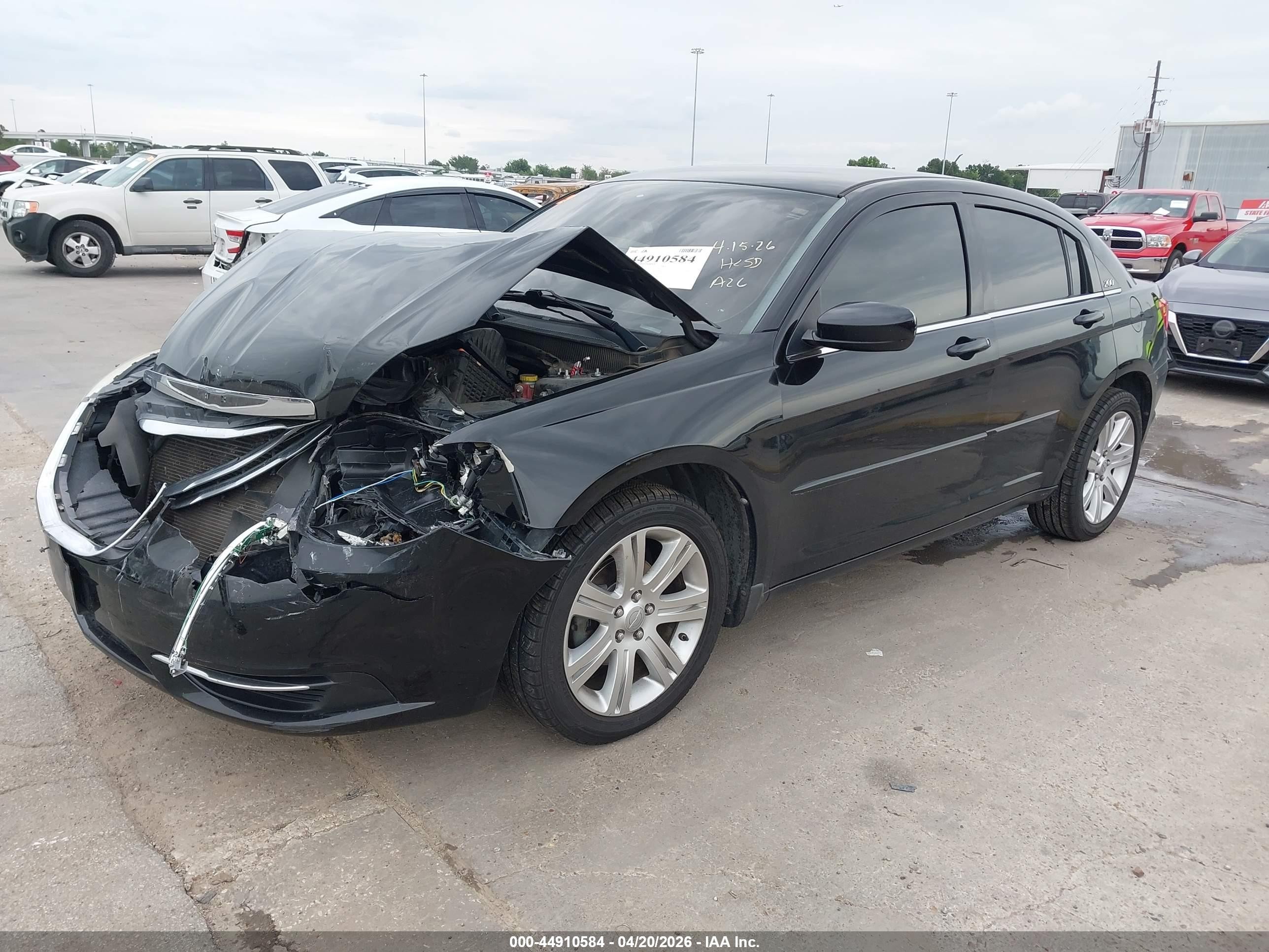 2013 Chrysler 200 Touring Black vin: 1C3CCBBB5DN736167
