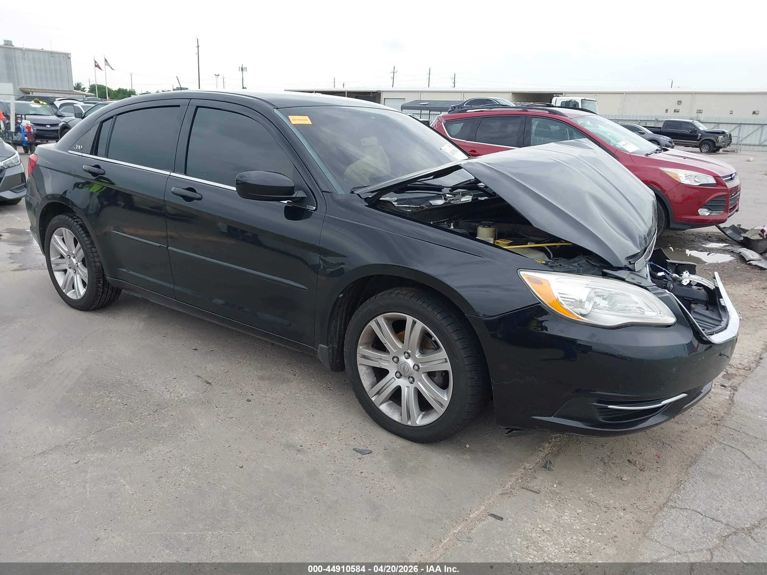 2013 Chrysler 200 Touring Black vin: 1C3CCBBB5DN736167