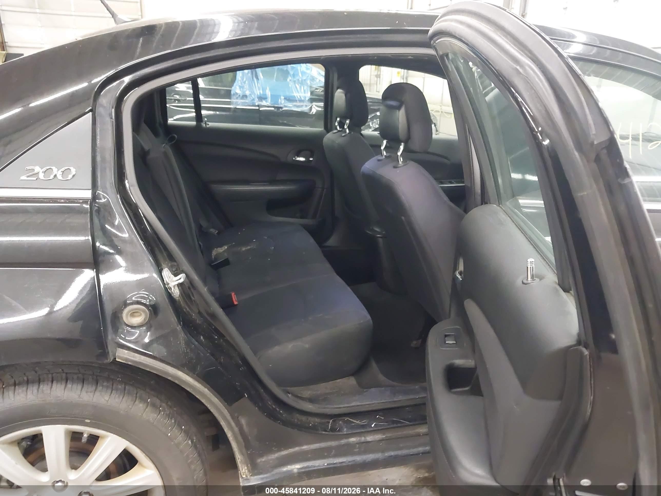 2013 Chrysler 200 Touring Black vin: 1C3CCBBB5DN745449