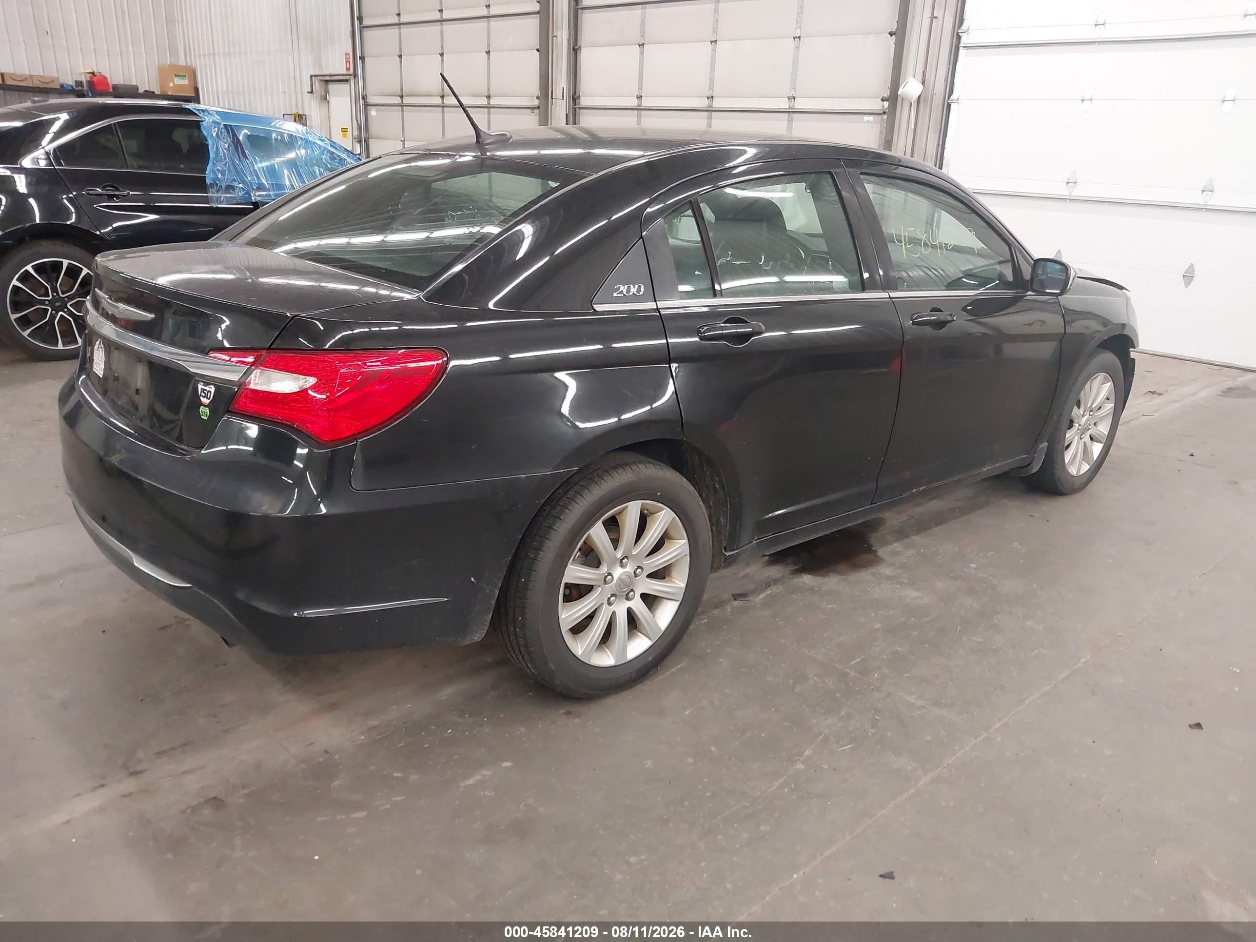 2013 Chrysler 200 Touring Black vin: 1C3CCBBB5DN745449
