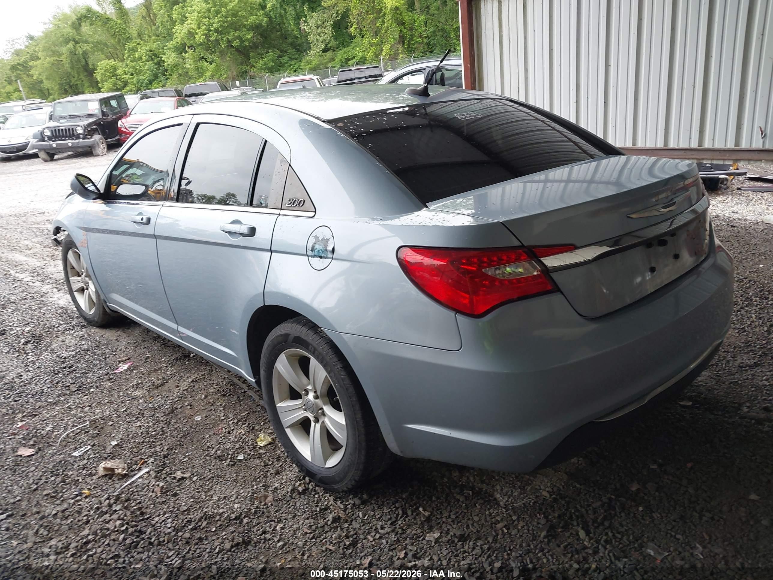 2014 Chrysler 200 Touring Light Blue vin: 1C3CCBBB5EN171825